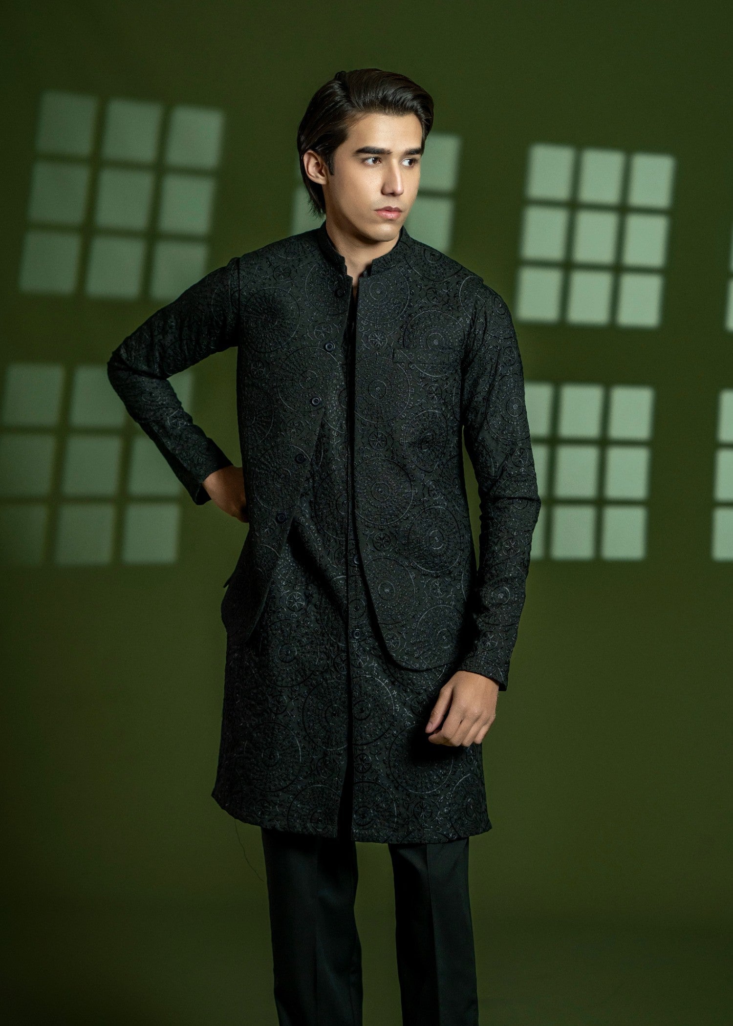 wash & wear Waistcoat in Black
