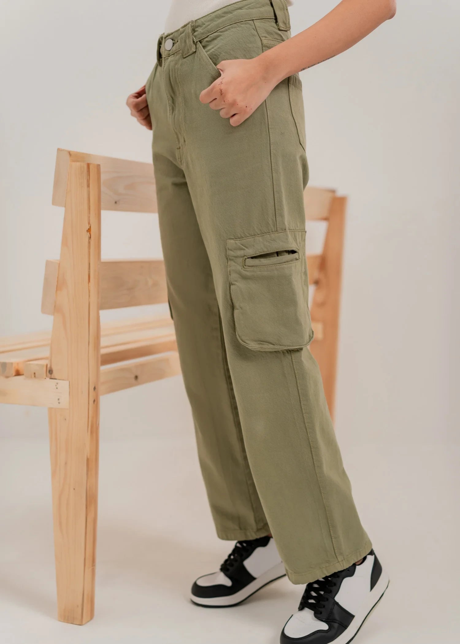 cotton Pants in Green