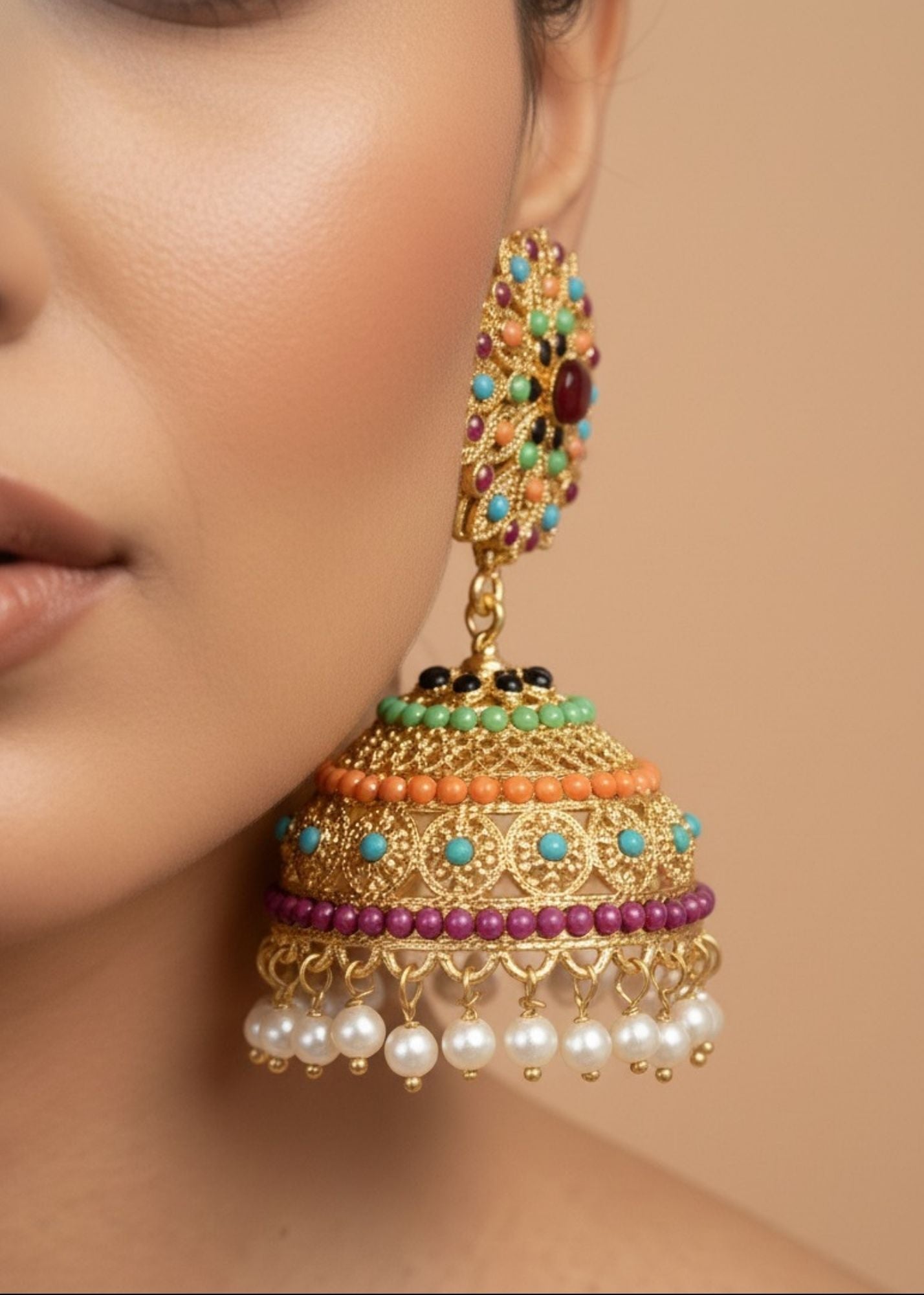 Jewelry Set in Multi Color by - Trendy Women Jewelry Set GNG2273