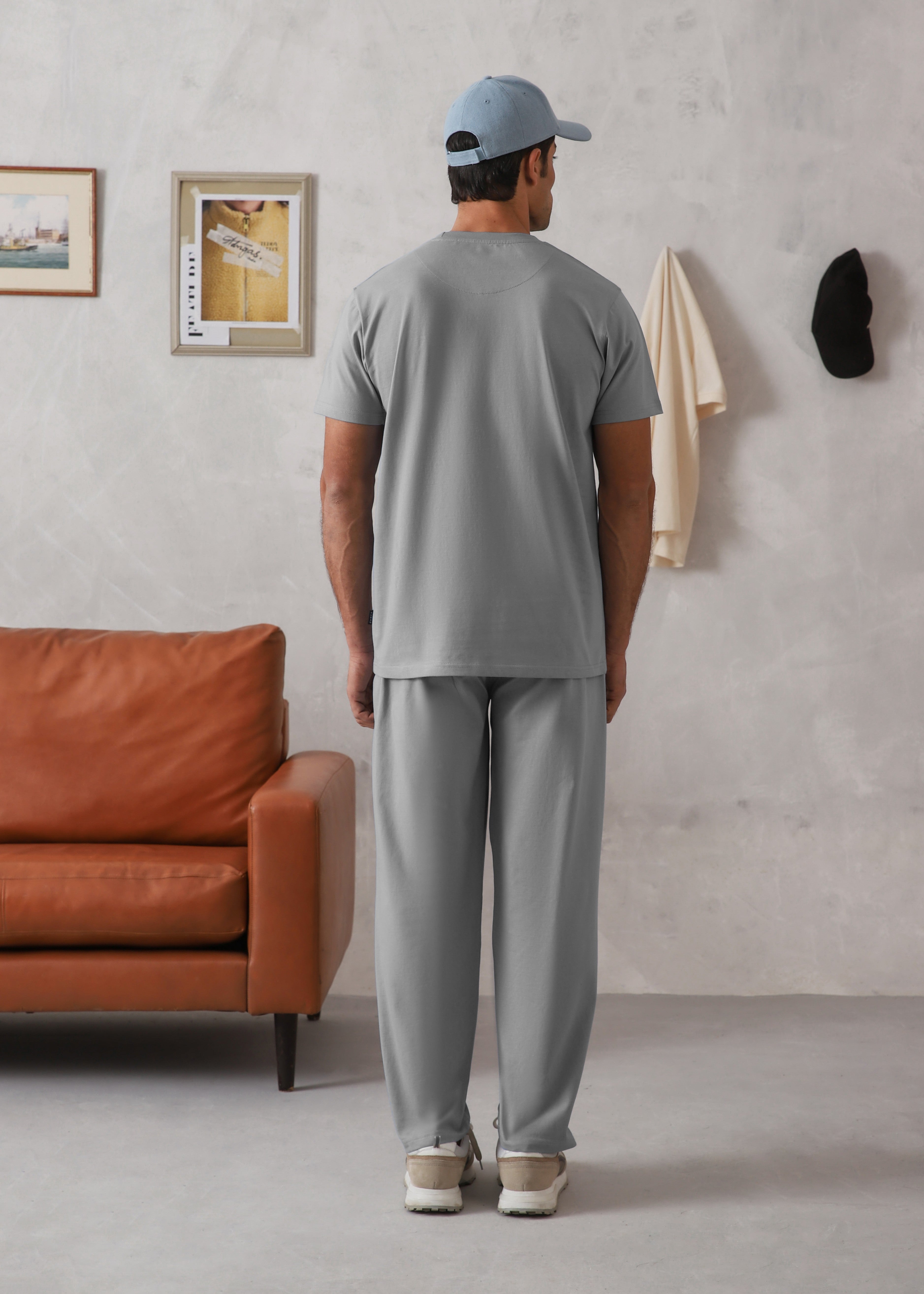 cotton Tracksuit in Ash grey