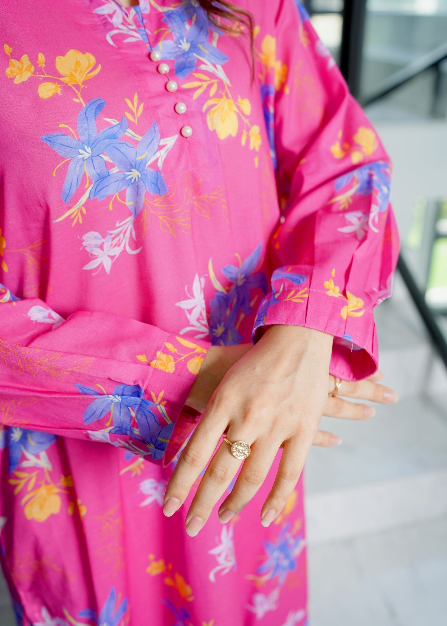 lawn Co Ord Sets in Fuchsia
