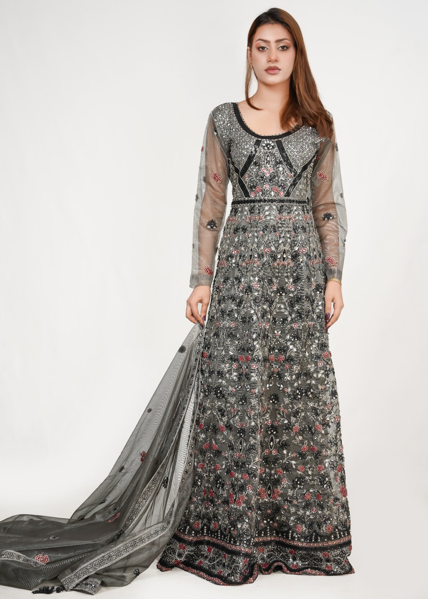 net Unstitched in Ash grey, grey