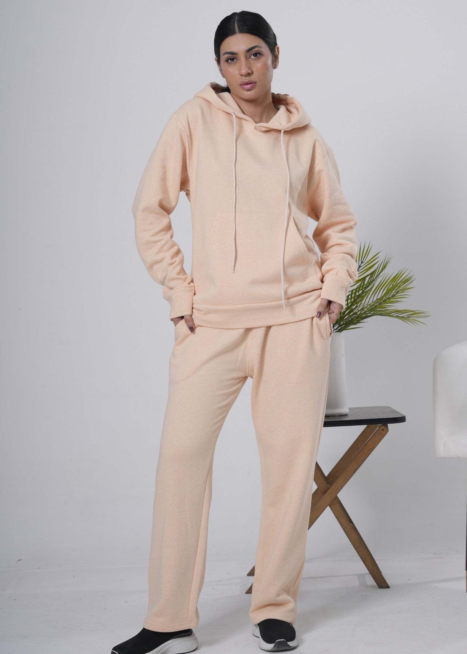 terry Trousers in Peach pink