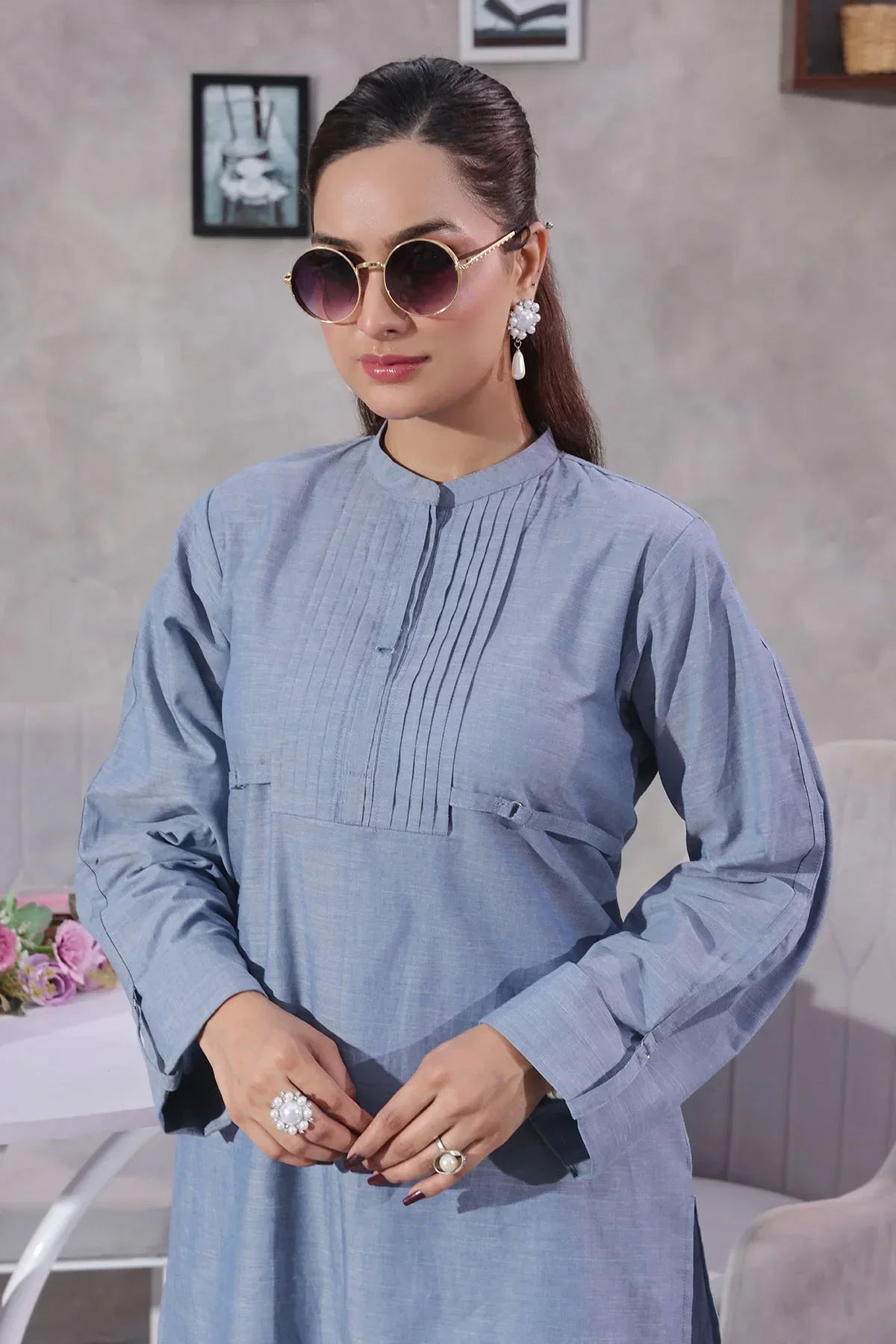 cotton Co Ord Sets in Blue