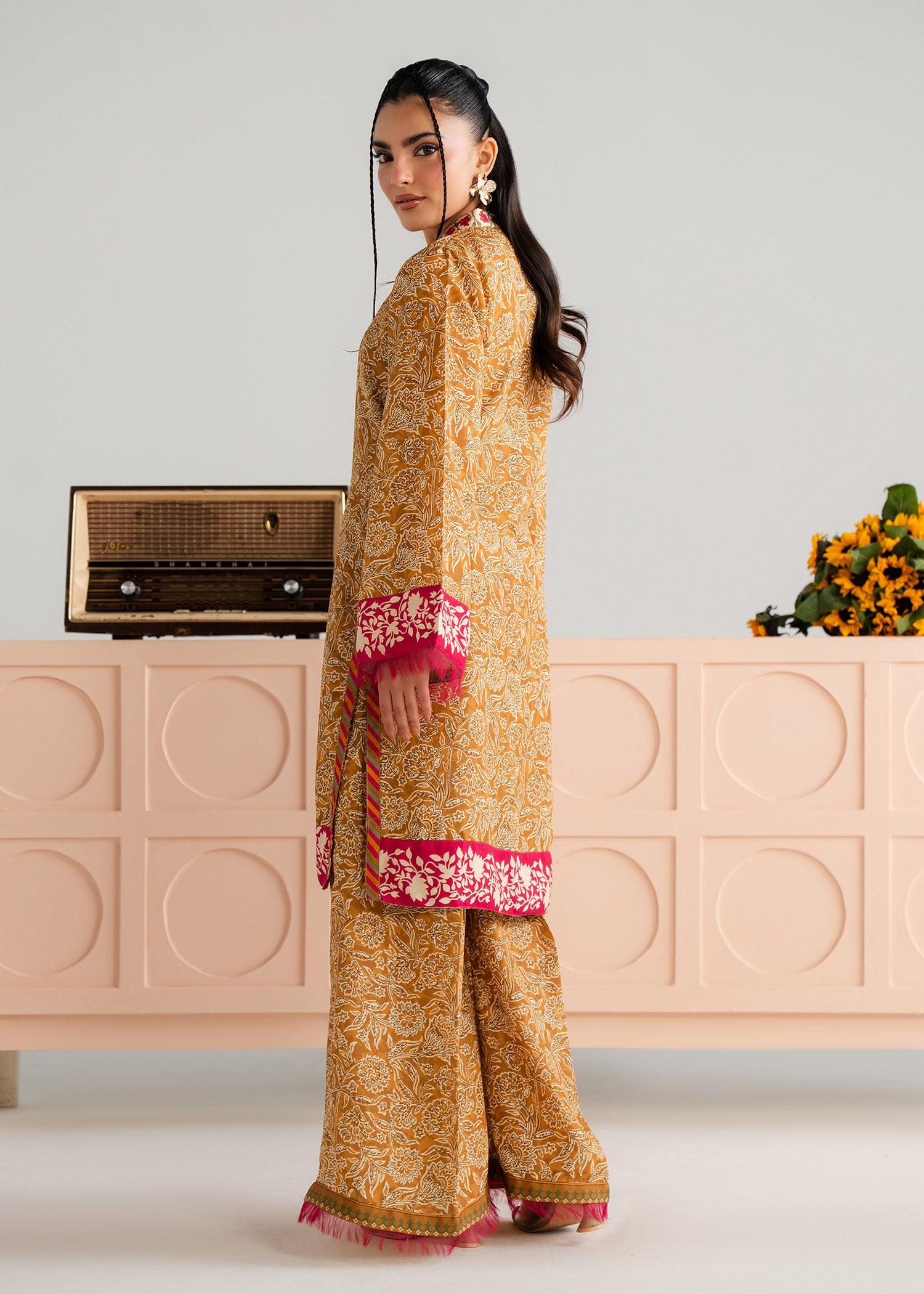 lawn Co Ord Sets in Sand brown
