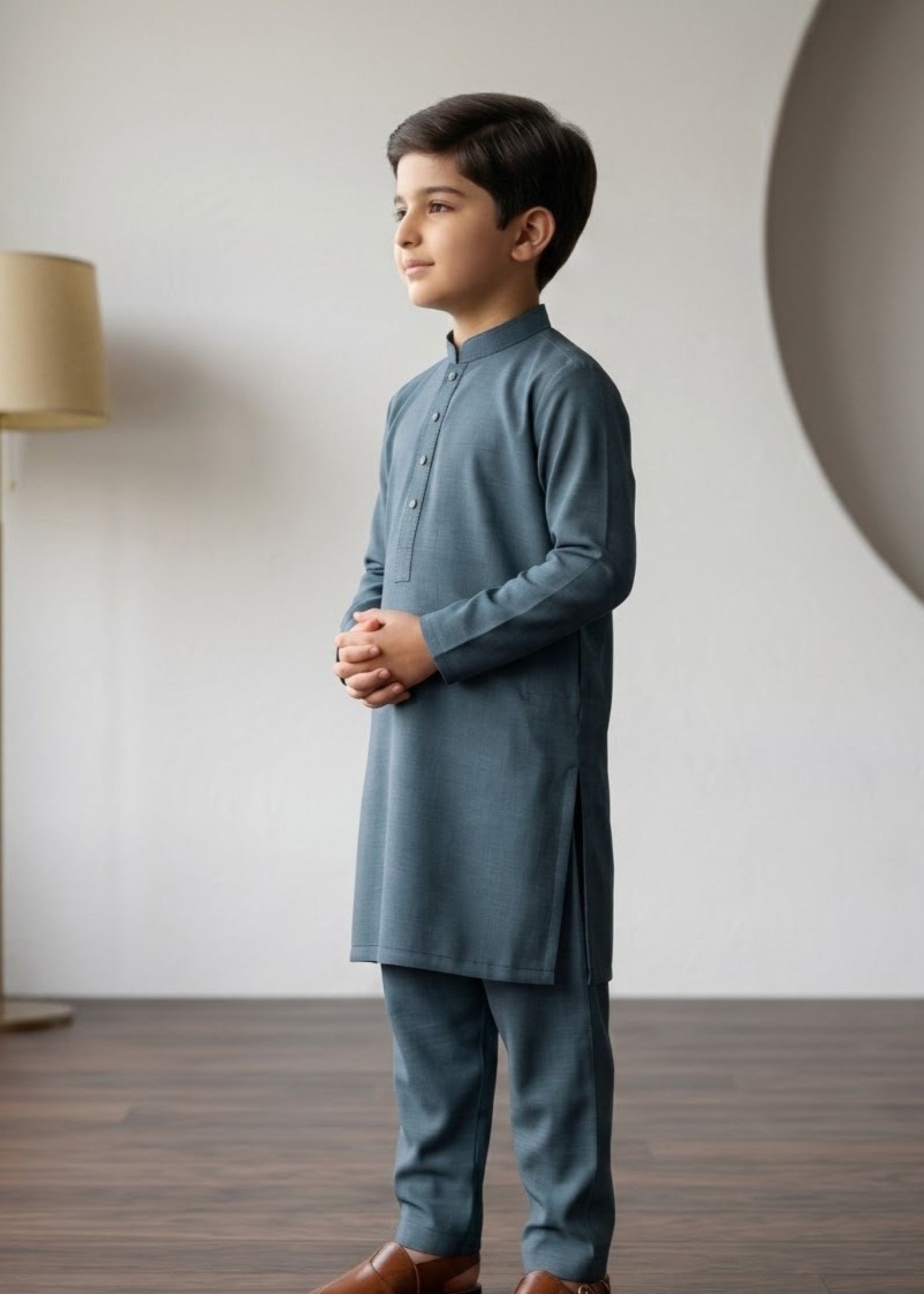 wash & wear Kurta Set in Teal