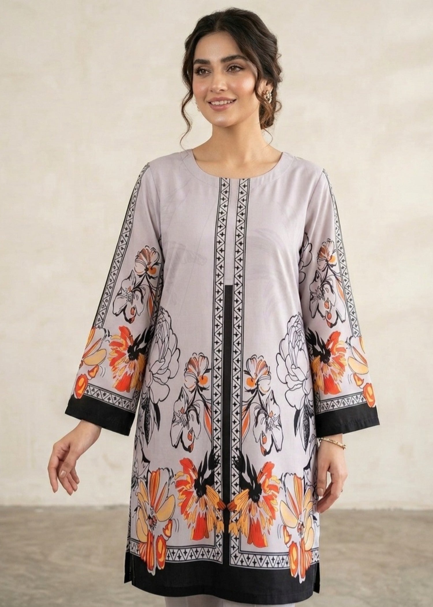 silk crepe Co Ord Sets in Steal grey