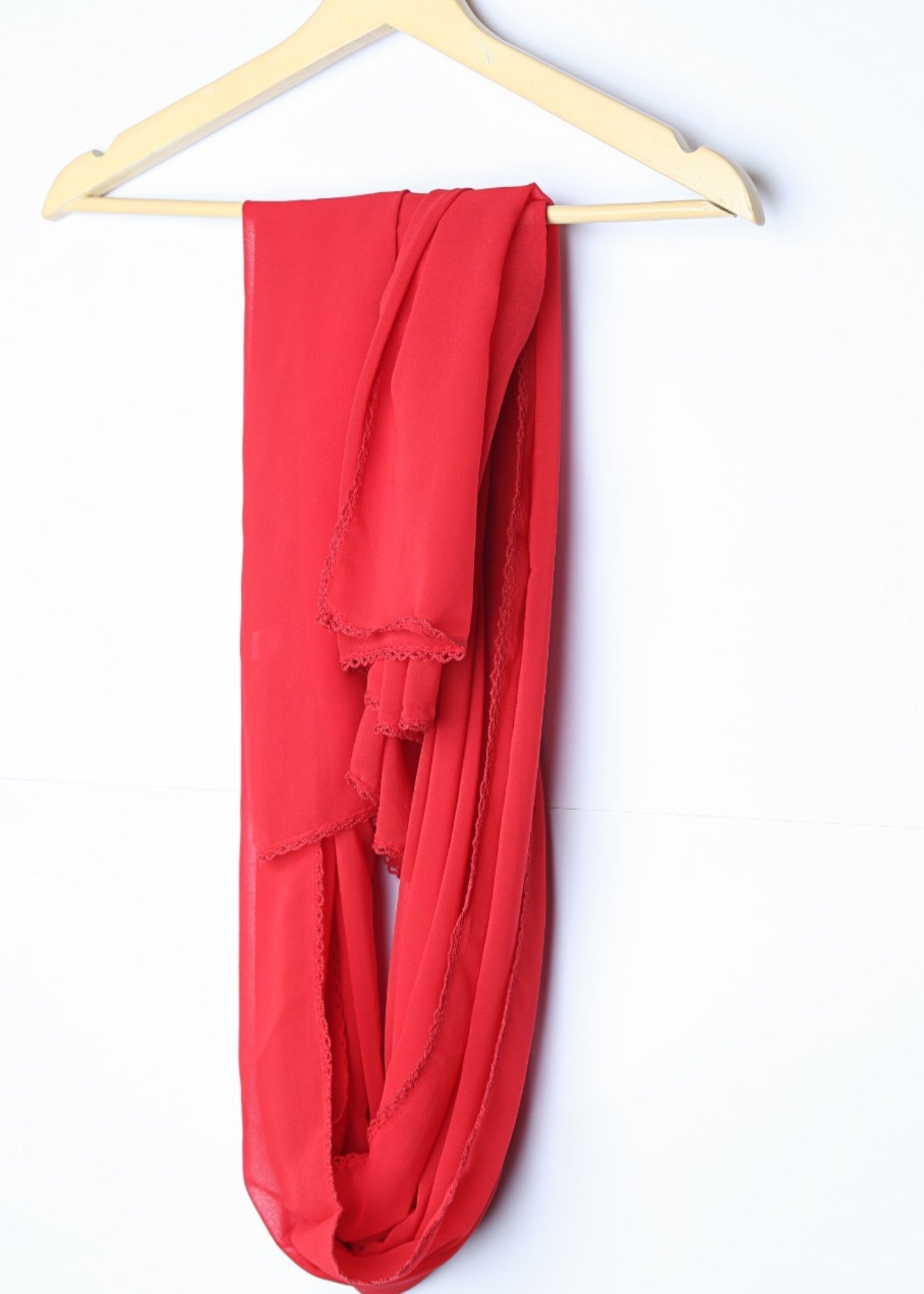 georgette Hijab in Red