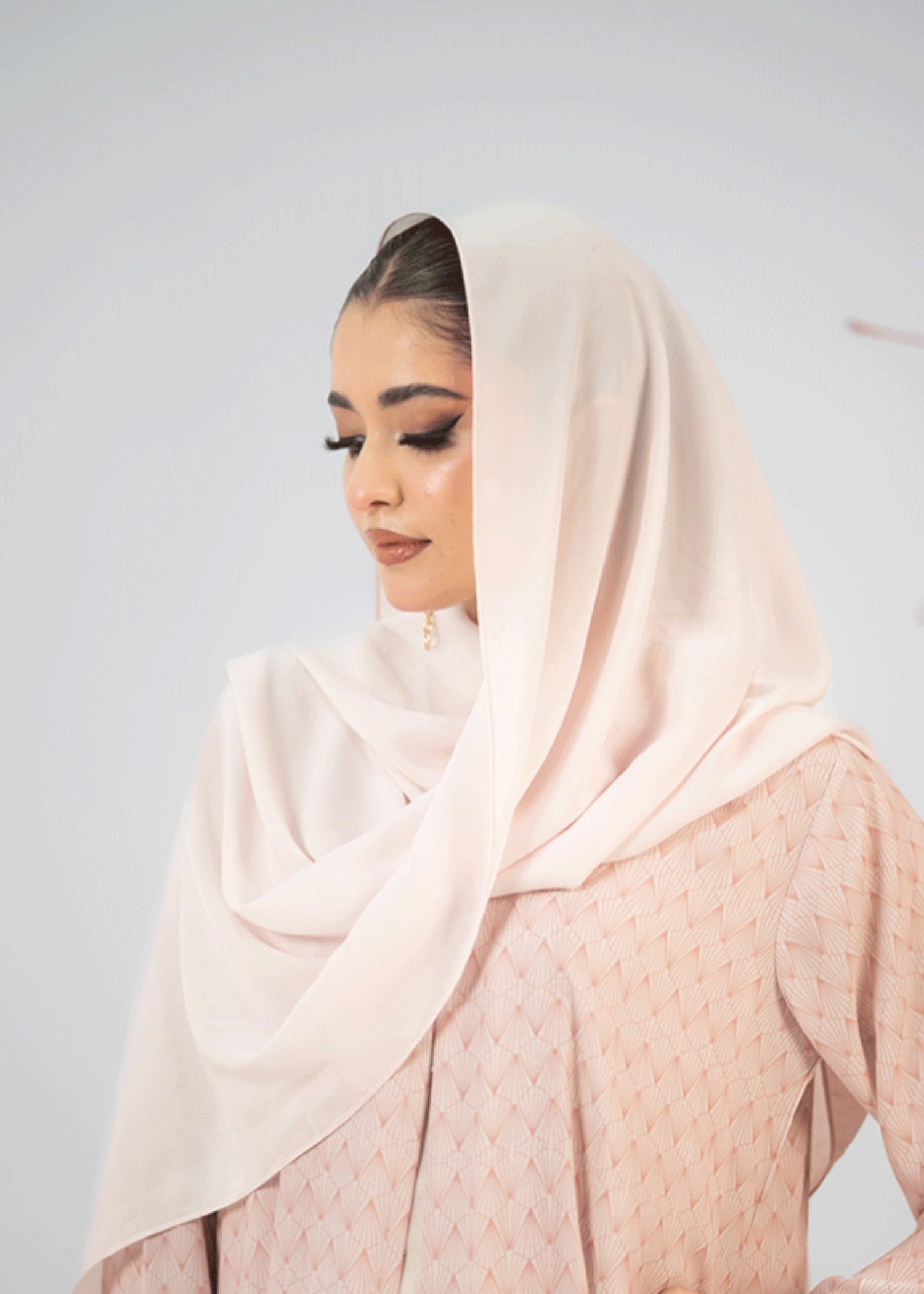viscose Hijab in Blush pink