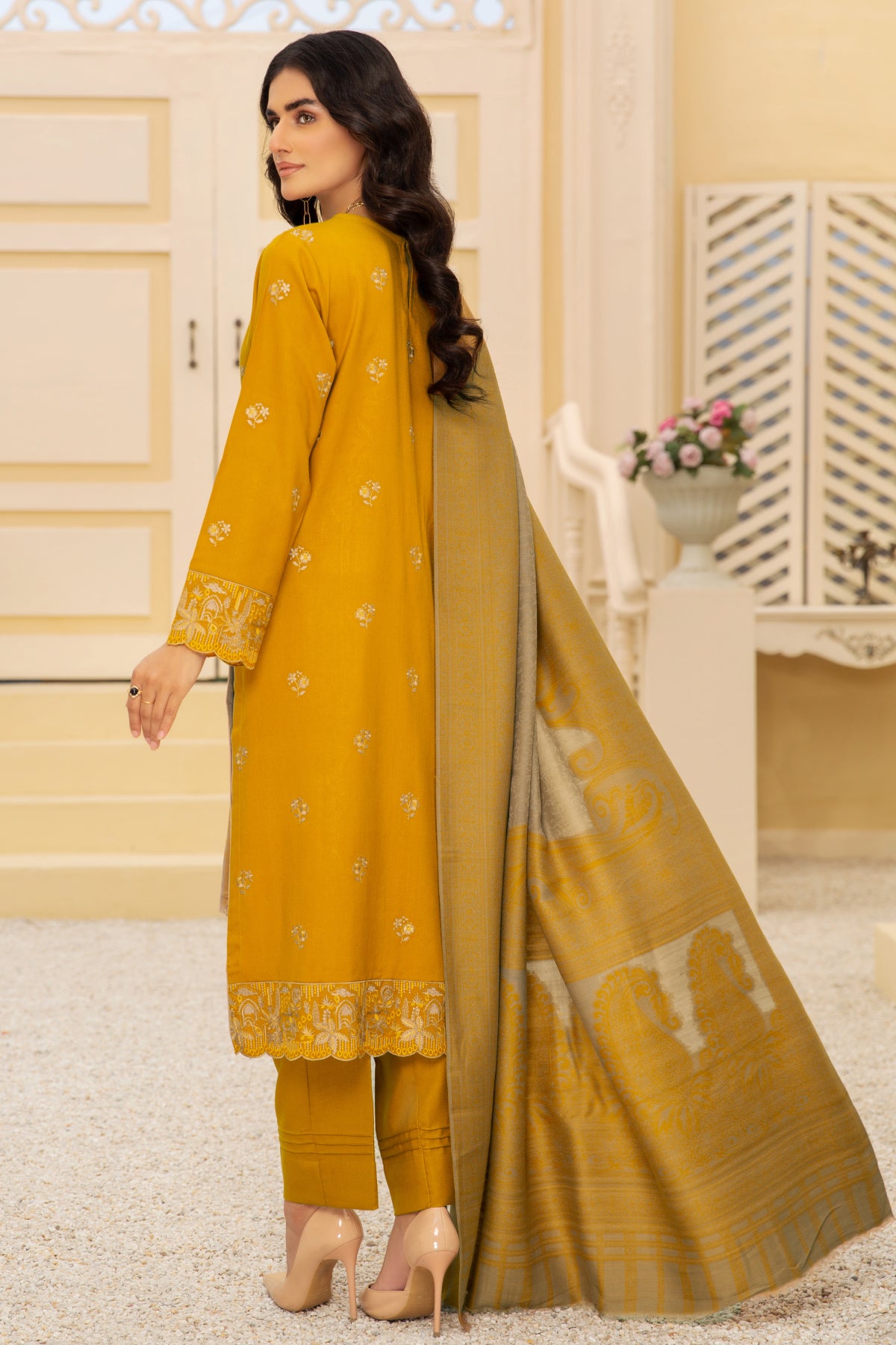 linen Unstitched in Yellow