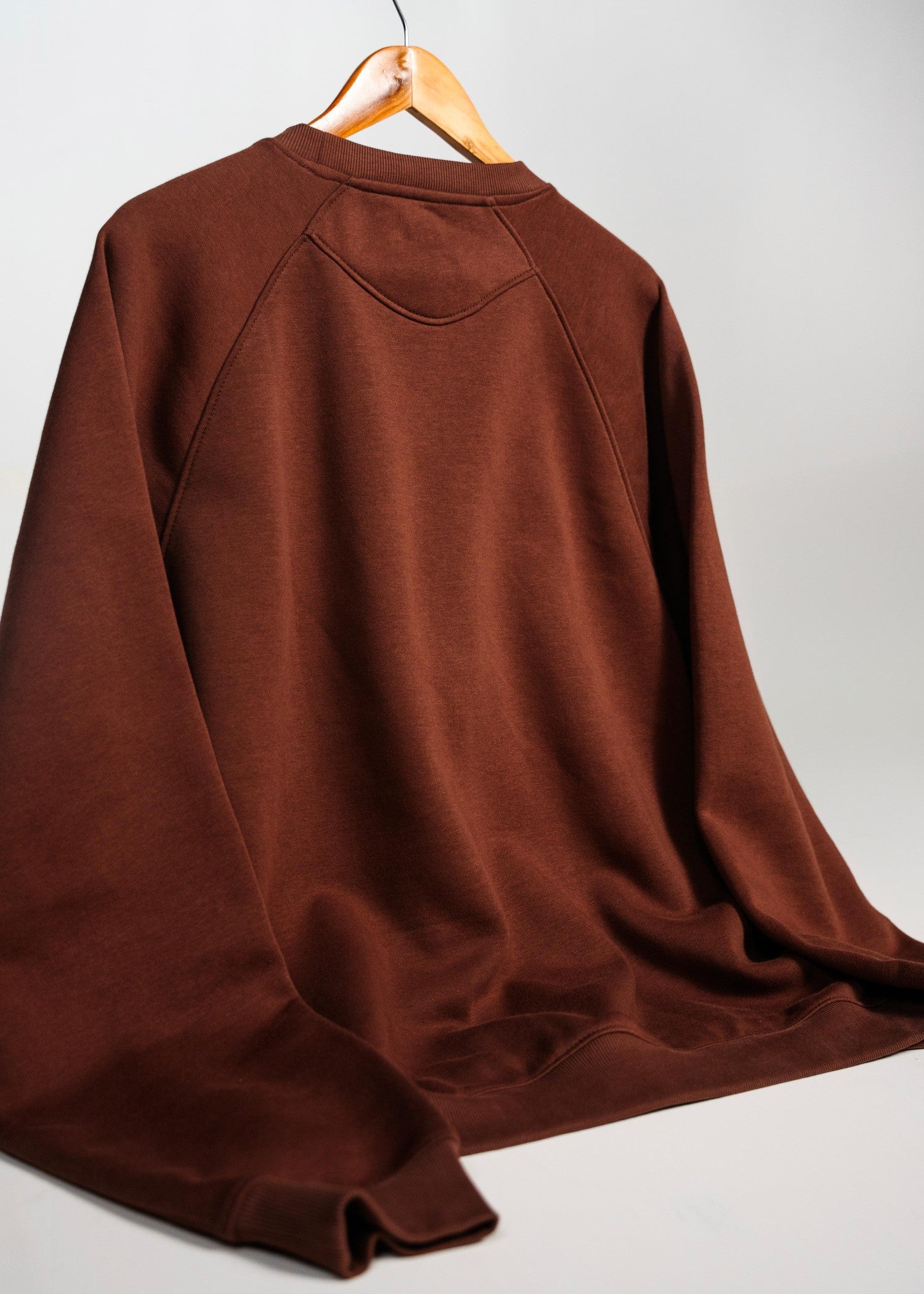 polycotton Sweatshirt in Dark brown