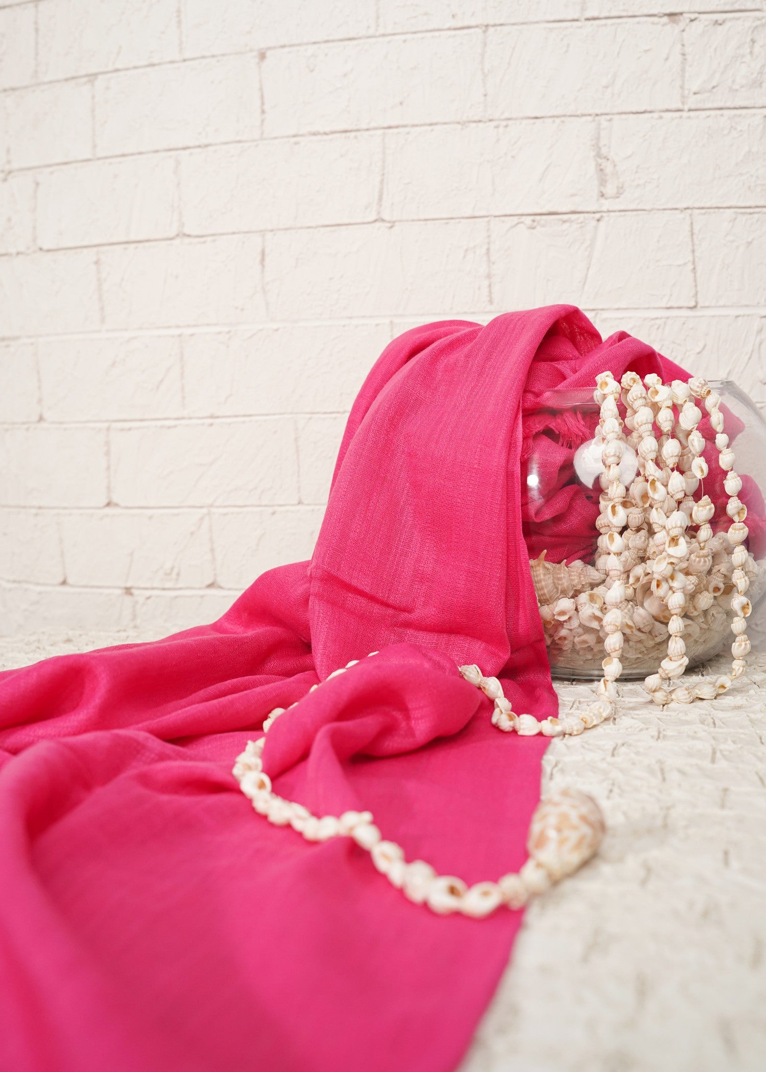 lawn Hijab in Fuchsia