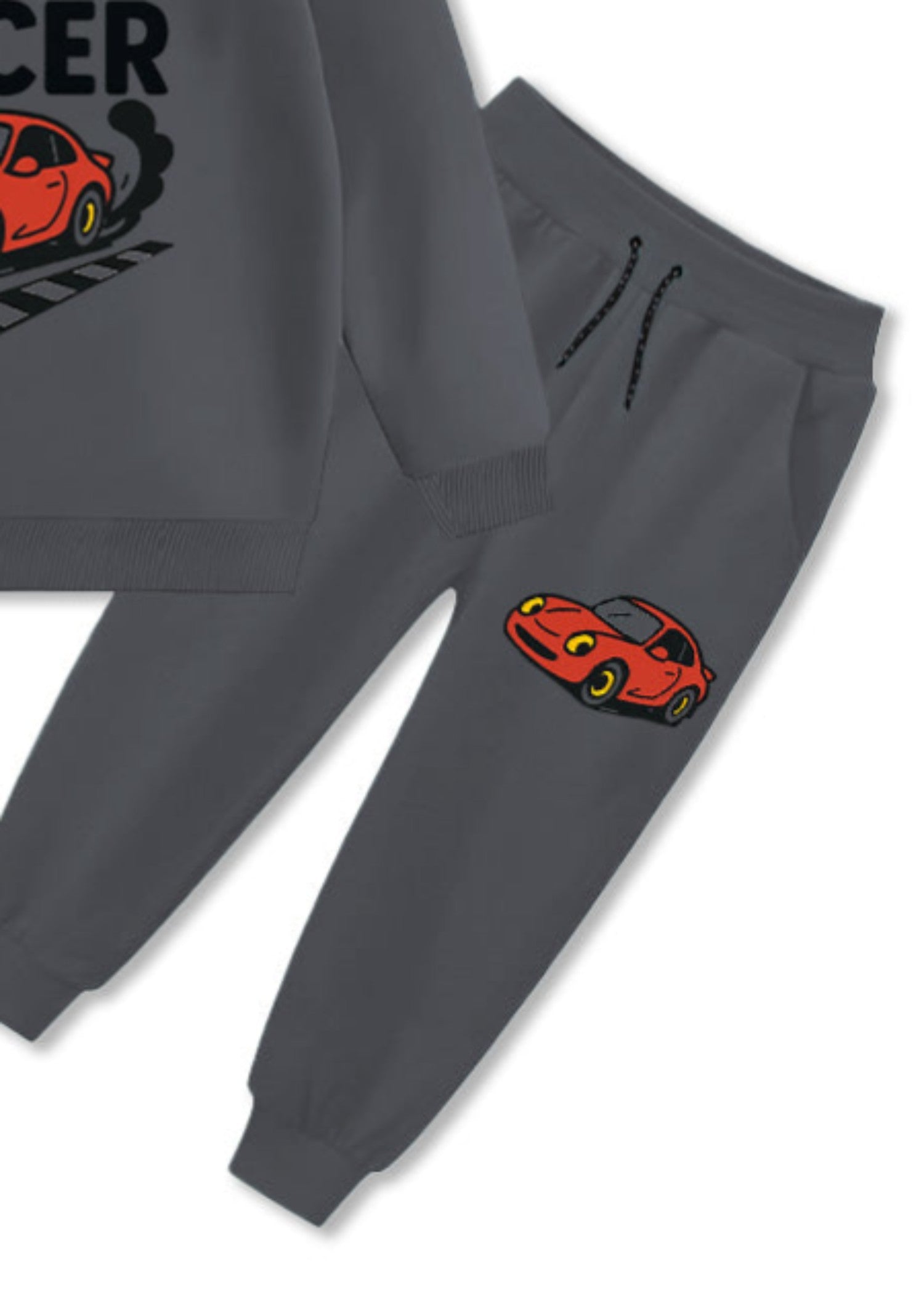 fleece Tracksuit in Dark grey