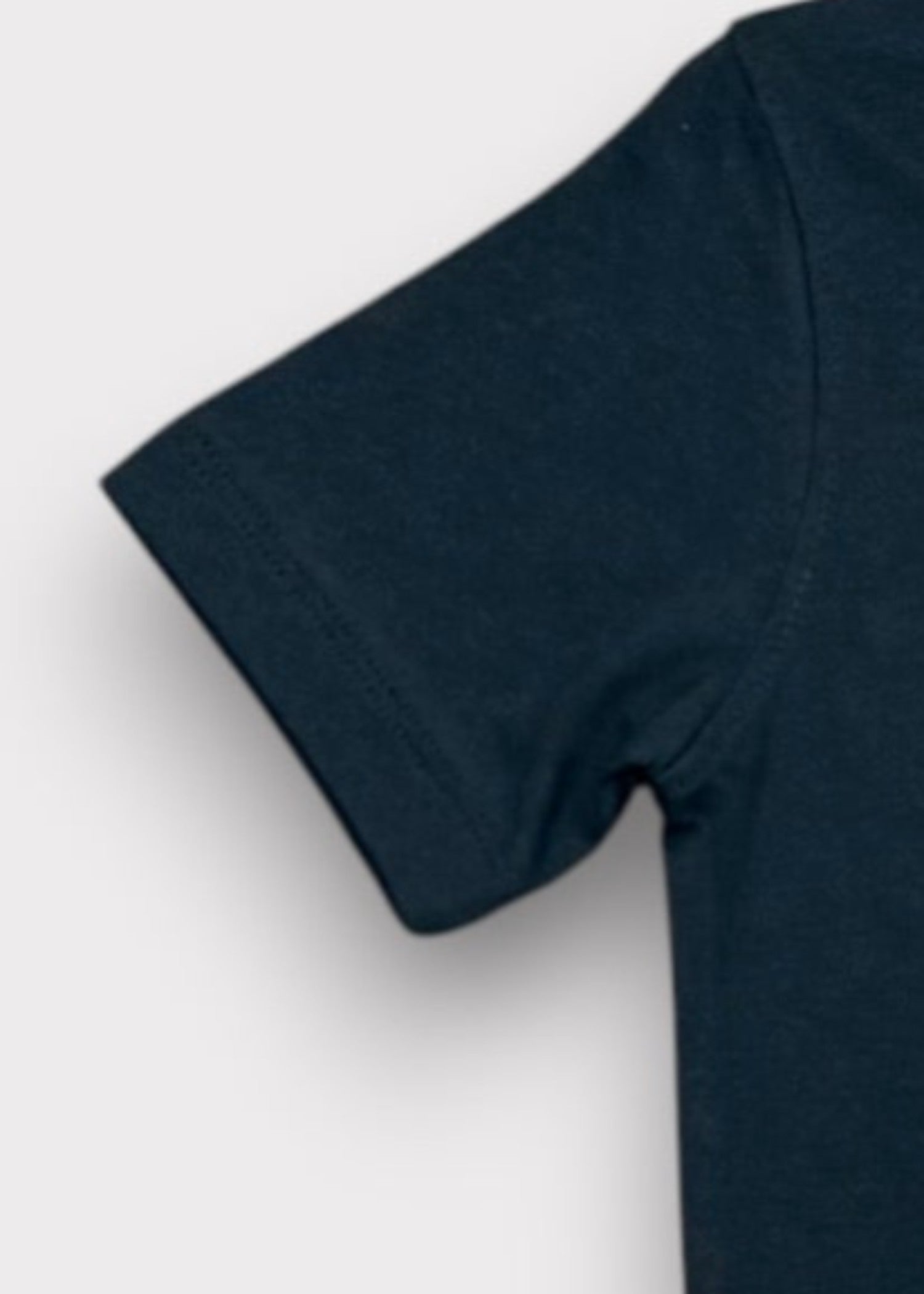 single jersey knit T Shirt in Black