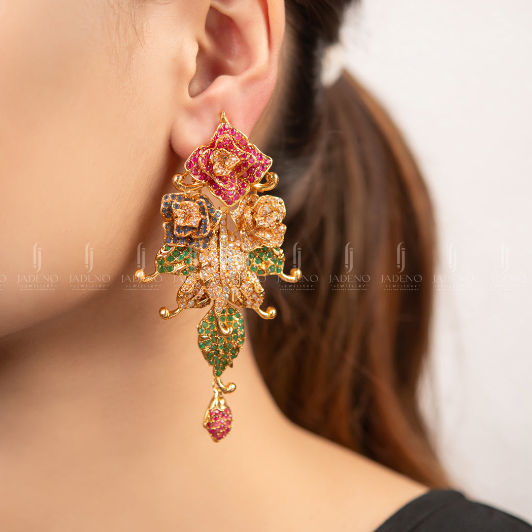 Earrings in Multi Color by - Trendy Women Earrings KAJ2204