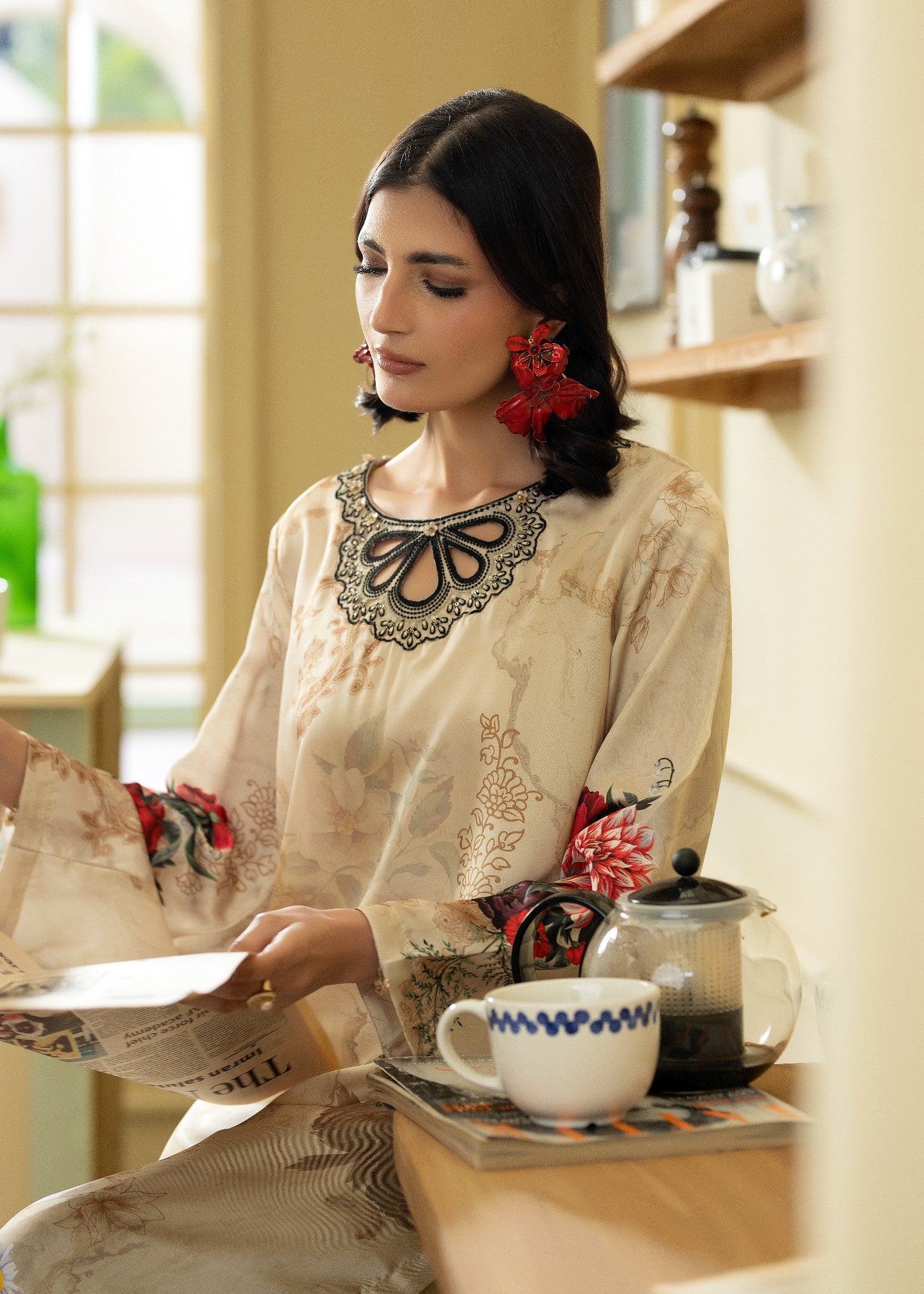 charmuse/shamooz Kurta Set in Beige
