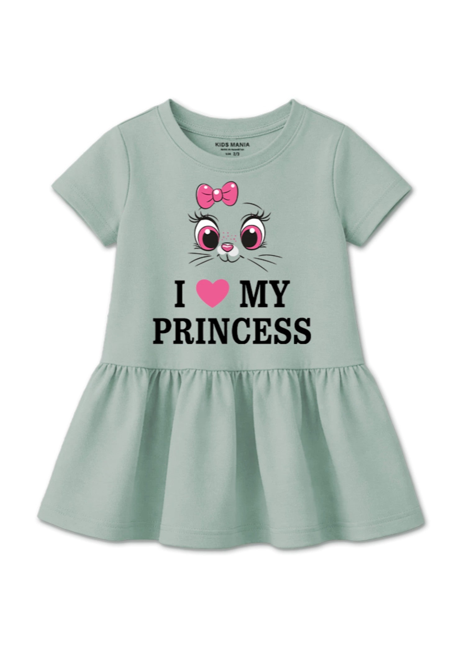 cotton Frock in Sage green