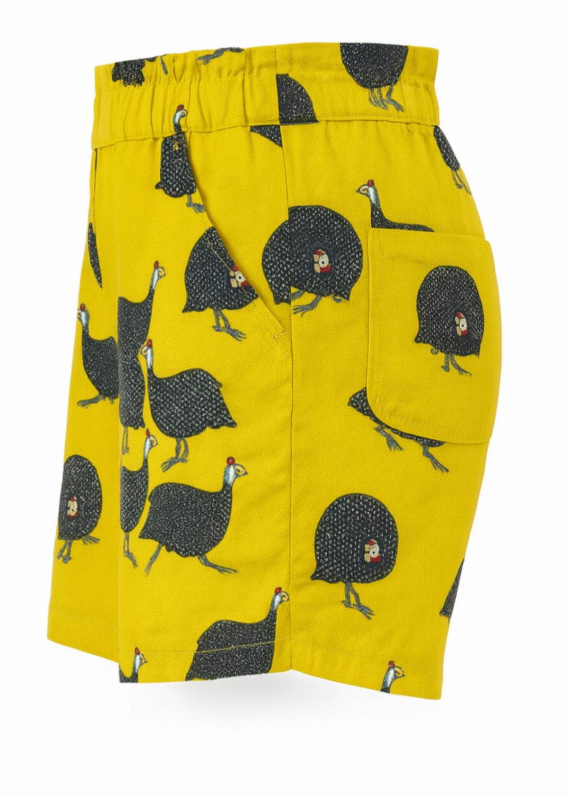 cotton Shorts in Yellow
