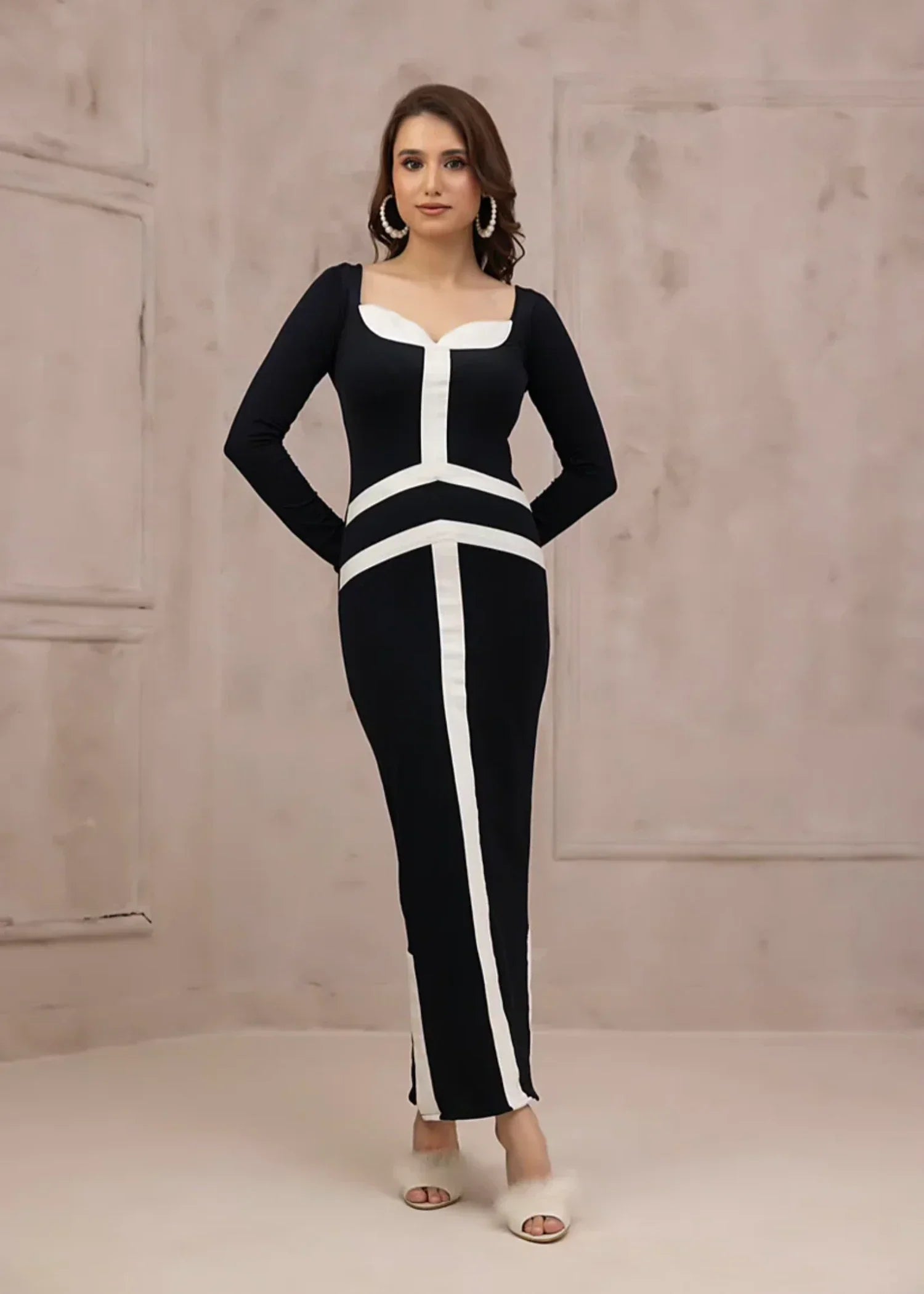 spandex Dress in Black