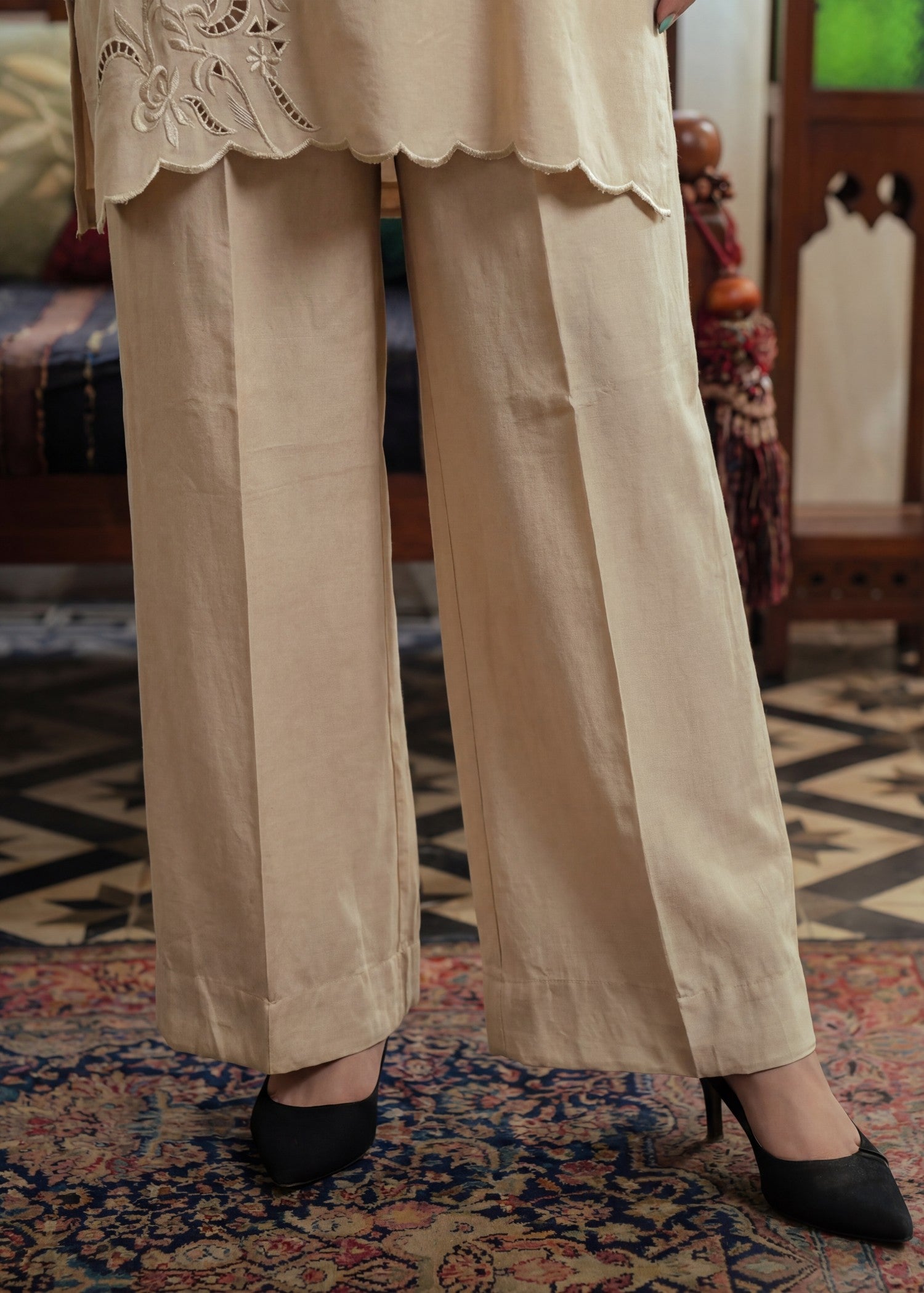dhanak Kurta Set in Multi