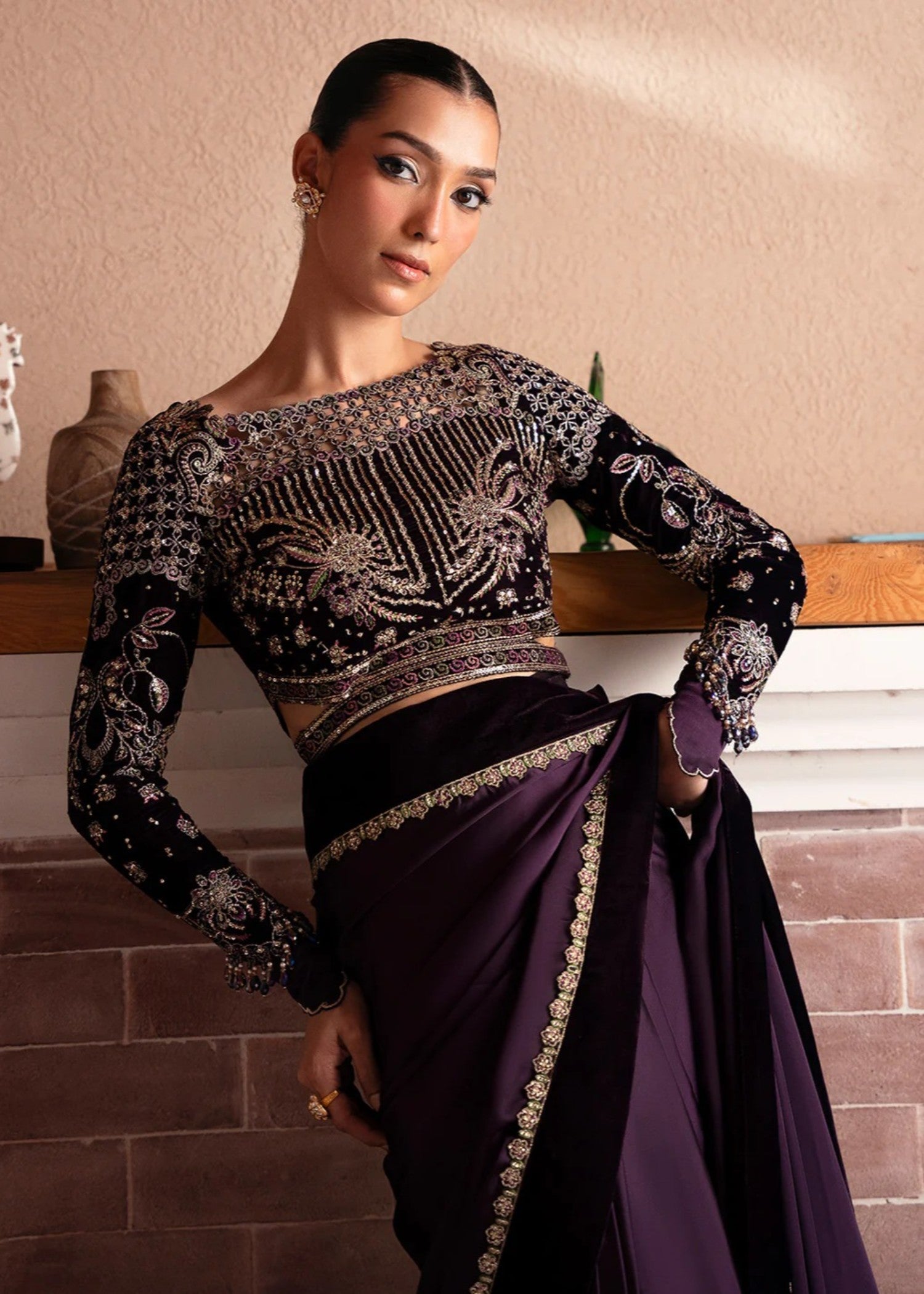 velvet Unstitched in Plum