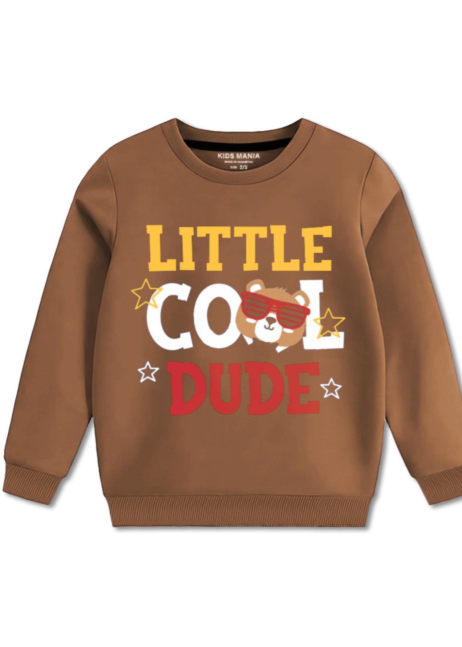 fleece Sweatshirt in Tawny brown