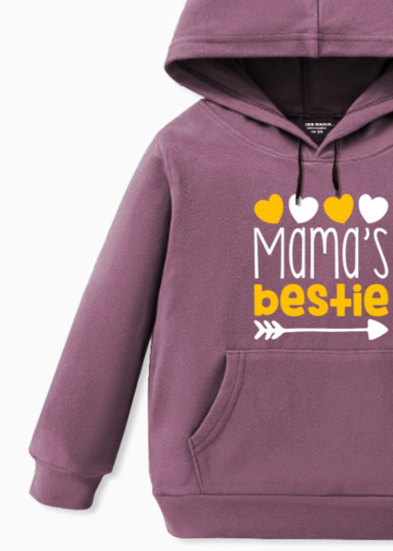 fleece Hoodie in Mulberry
