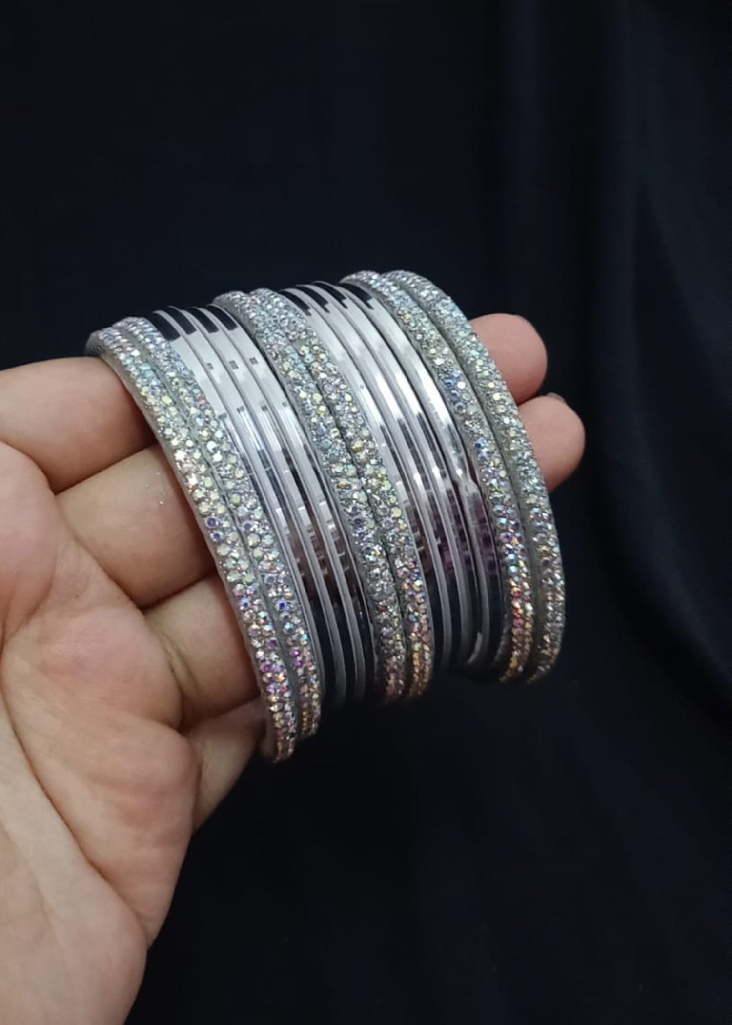 Bangles in Silver Color by - Trendy Women Bangles FNV6182