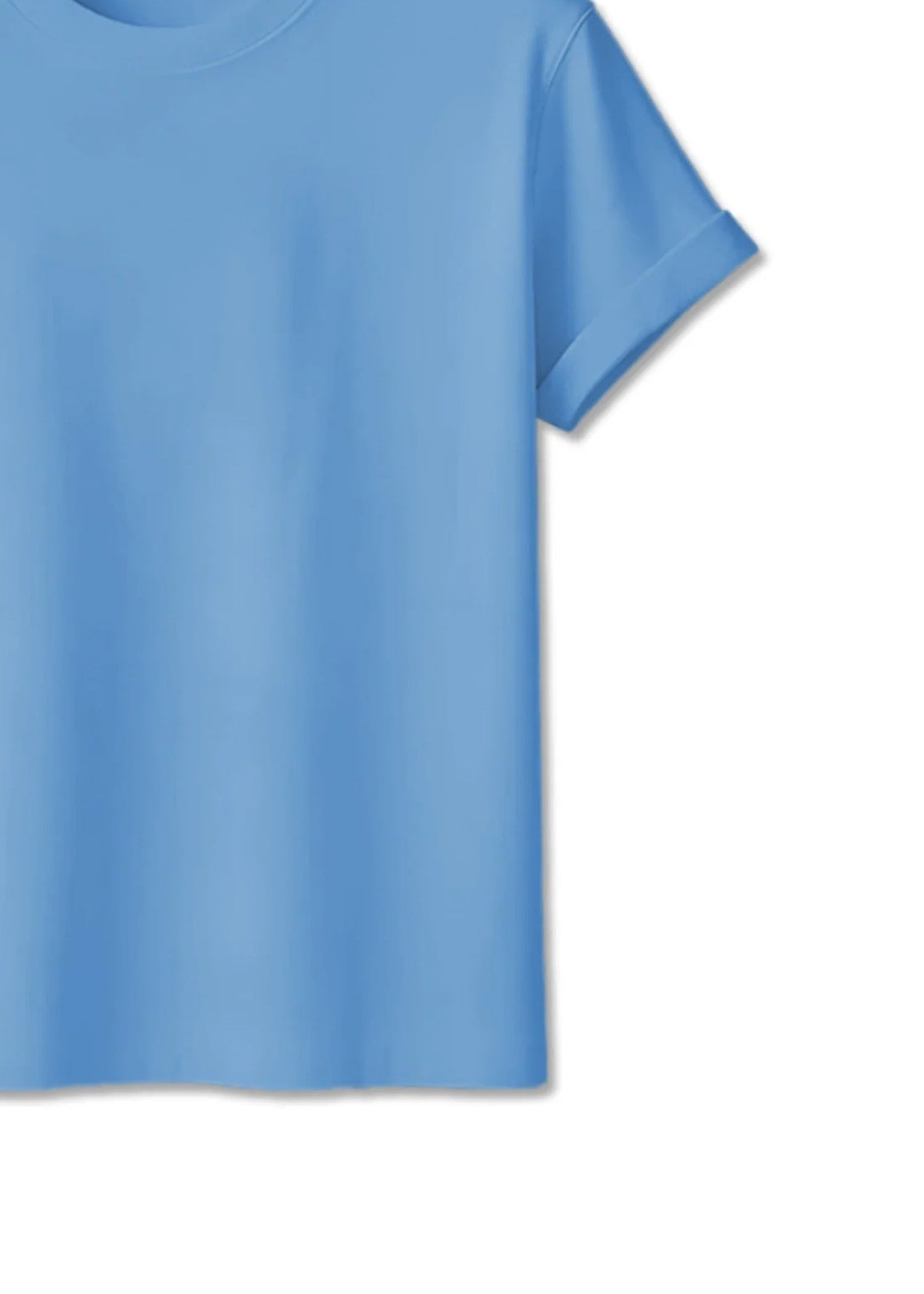cotton T Shirt in Sky blue by Topco.Pk