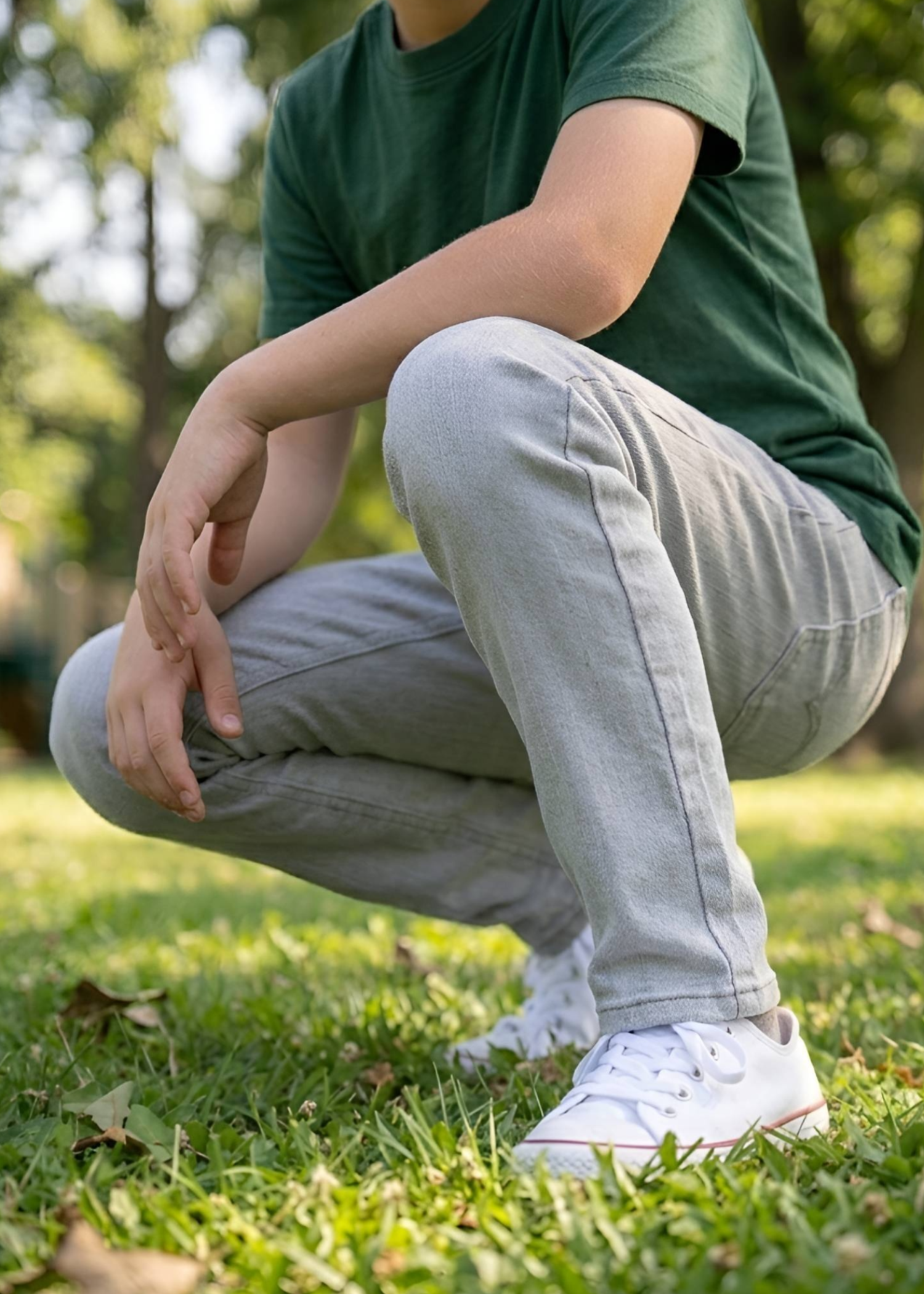 cotton Pants in Grey