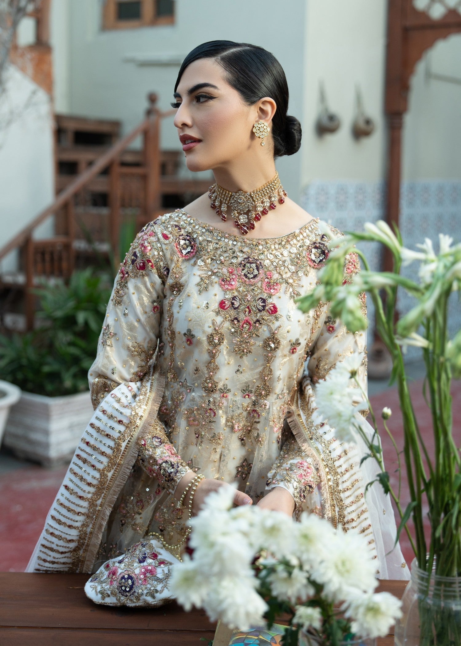 chiffon Maxi in Ivory