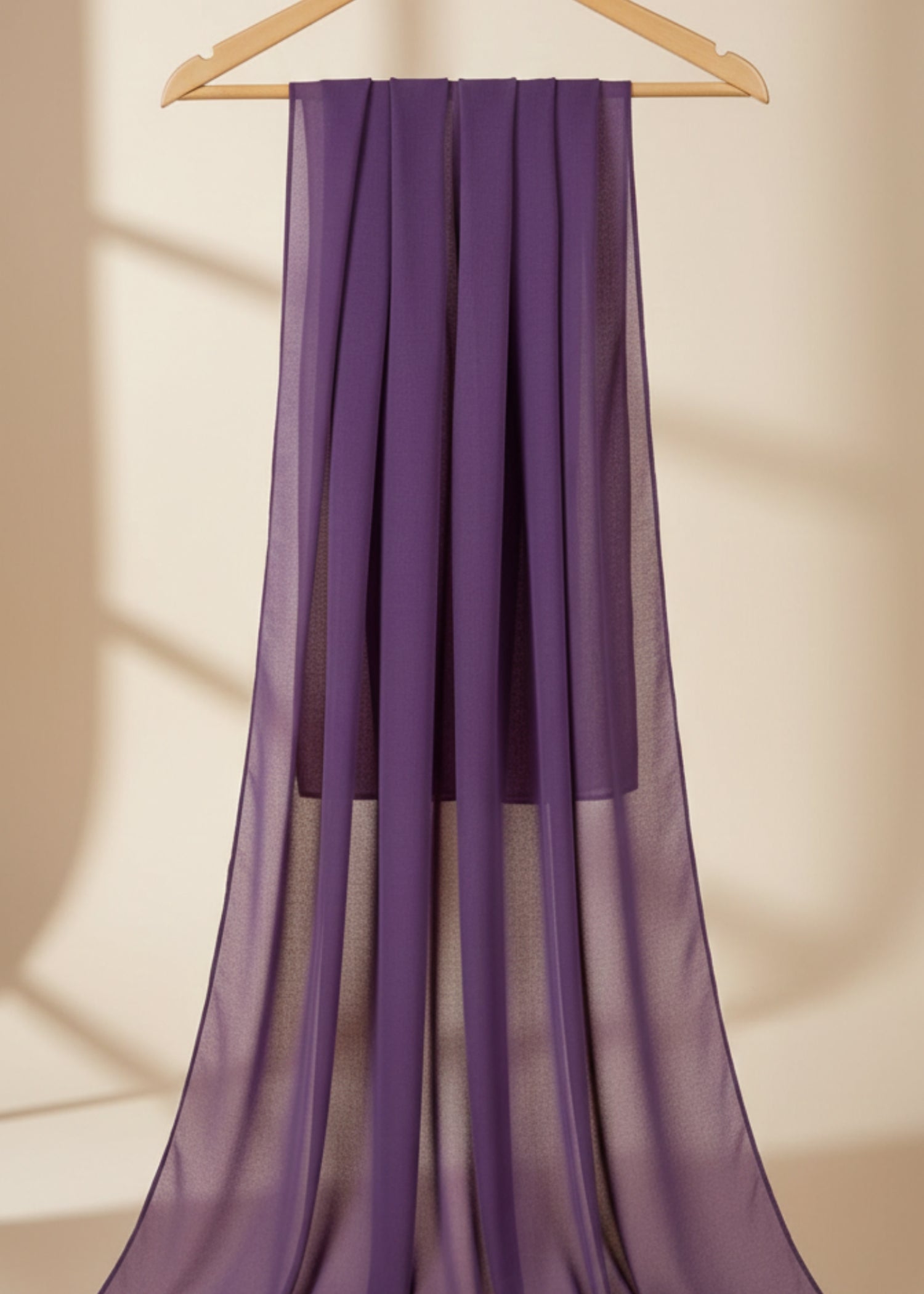 chiffon Hijab in Purple