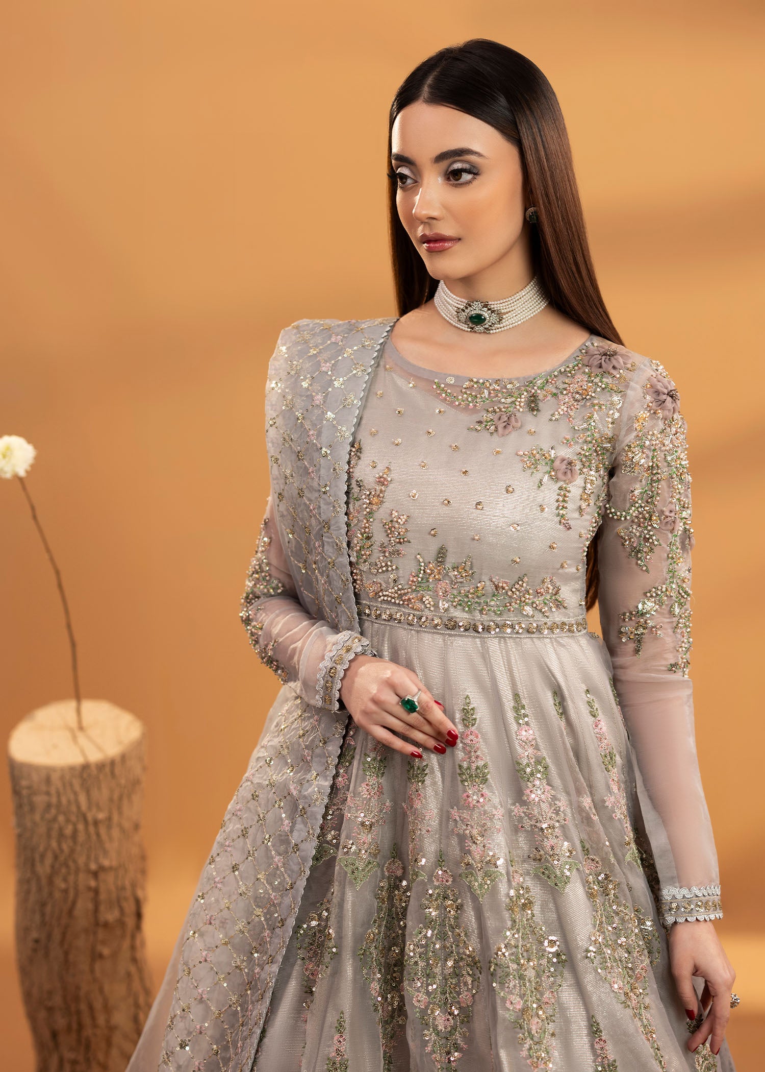 organza Maxi in Grey