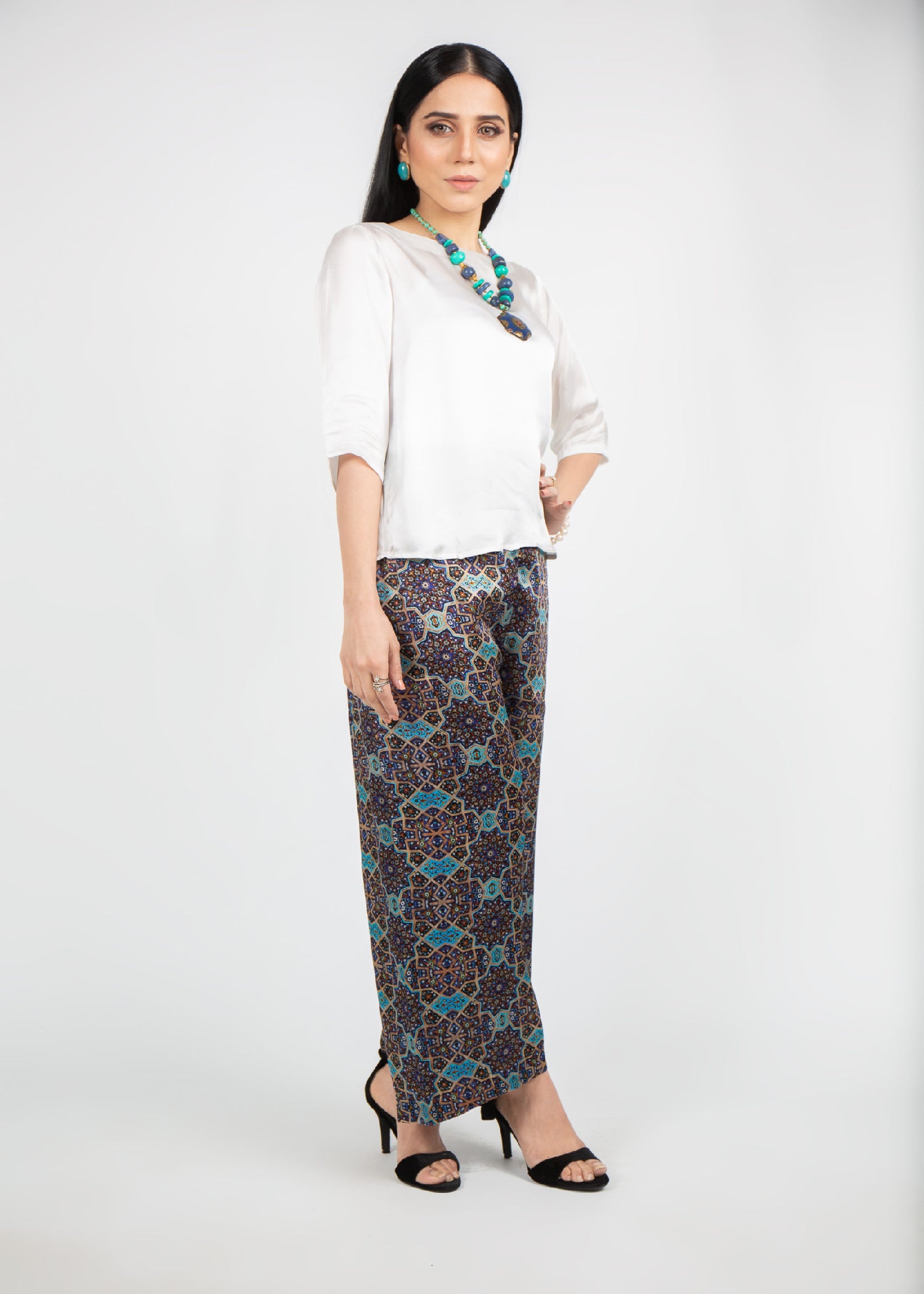 silk Tunic in White