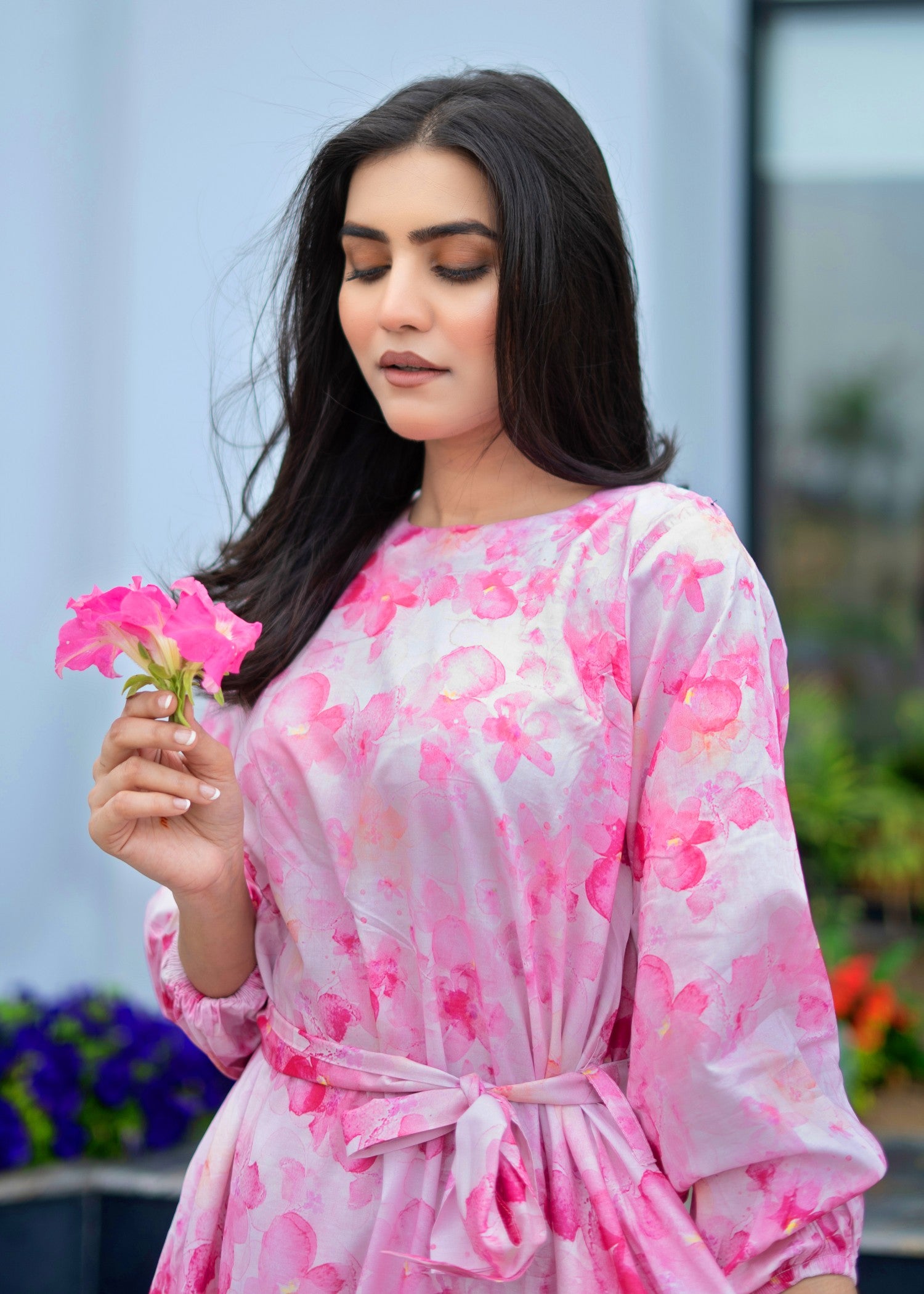 pure cotton Dress in Pink