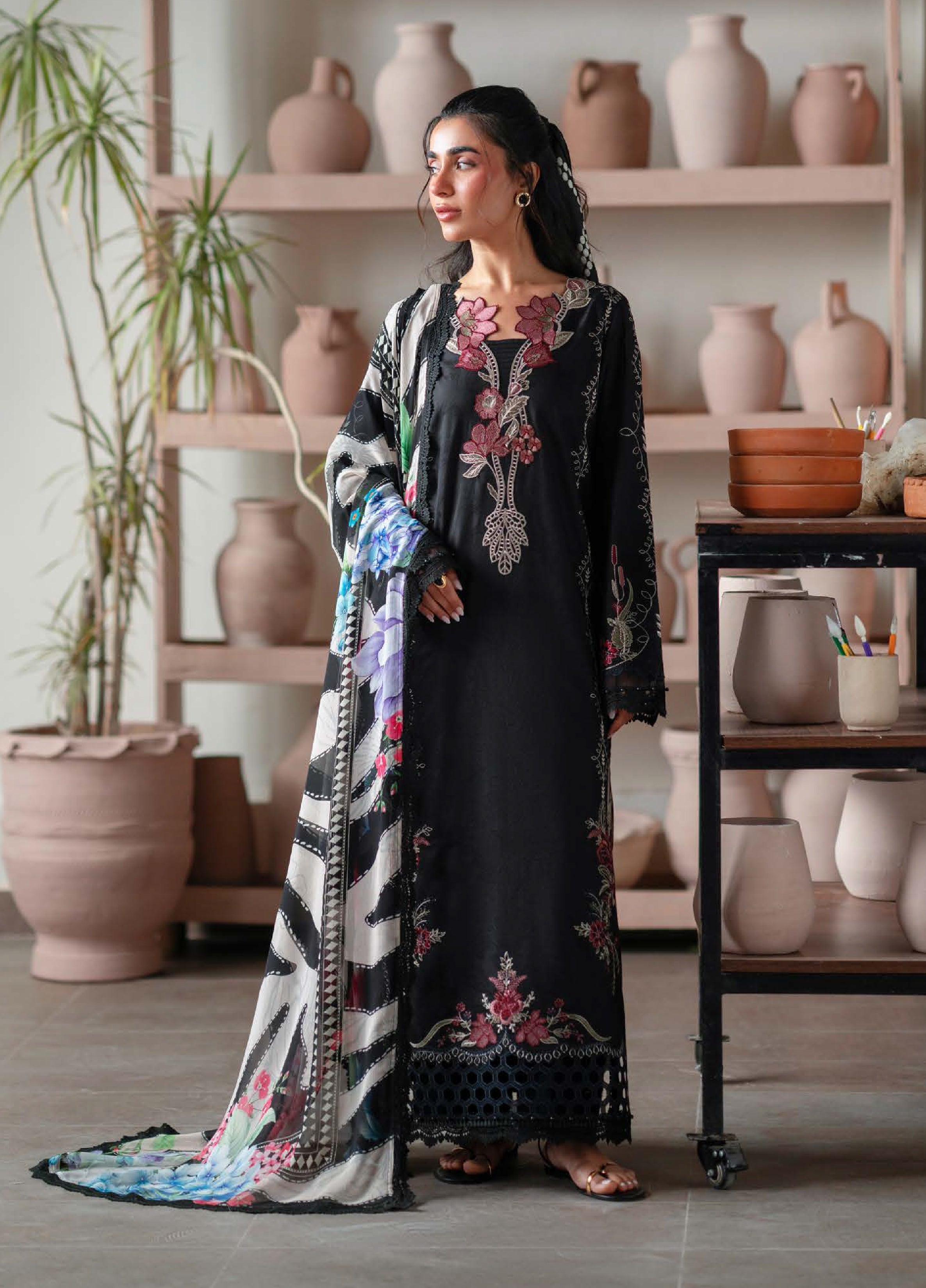 Raha Festive Jacquard Lawn – NE-239