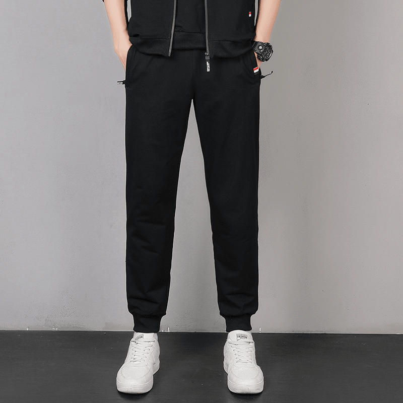 Spring and Autumn Men'S Casual Leggings Pants Loose plus Fat plus Size