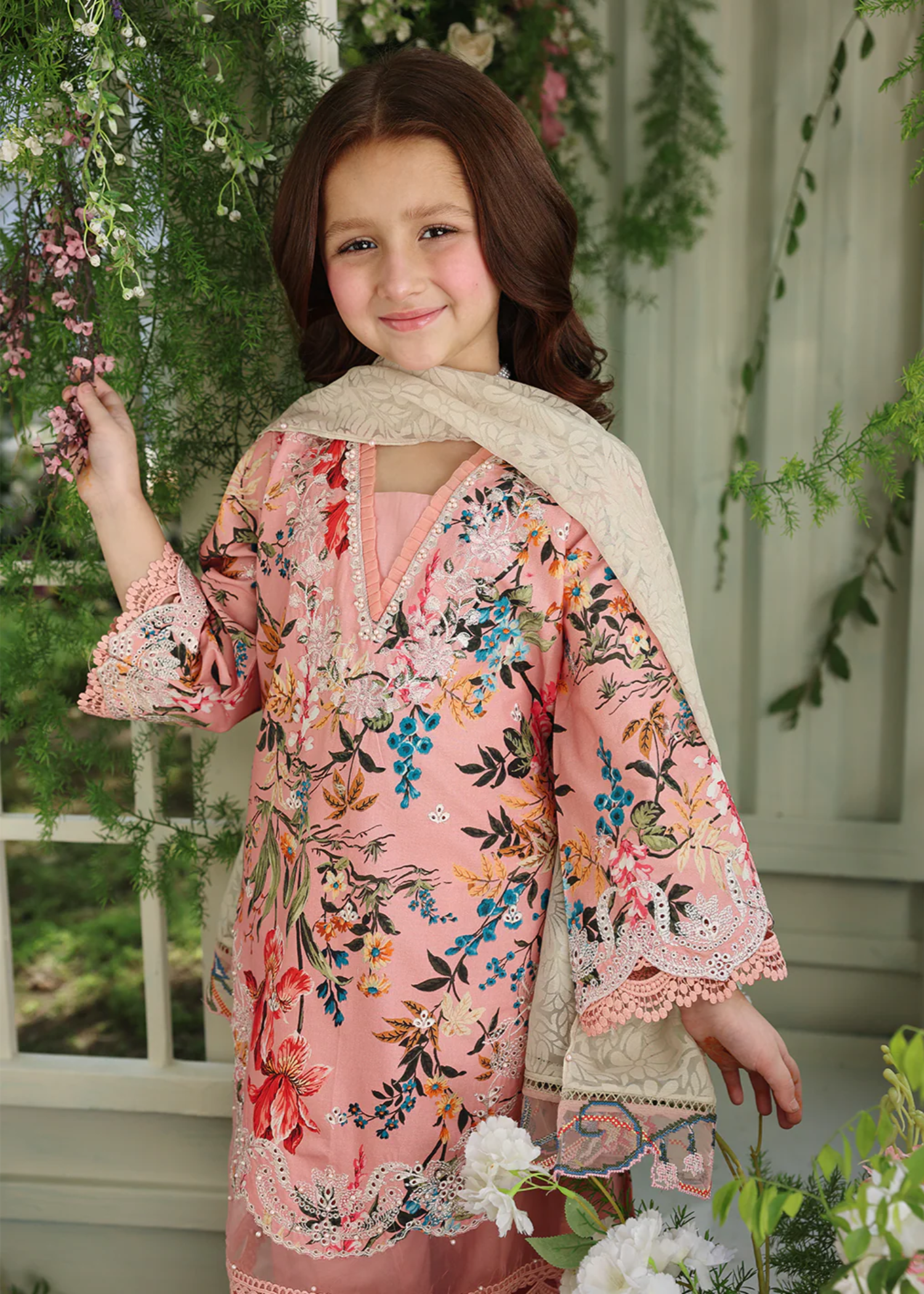 cotton Sharara in Pink