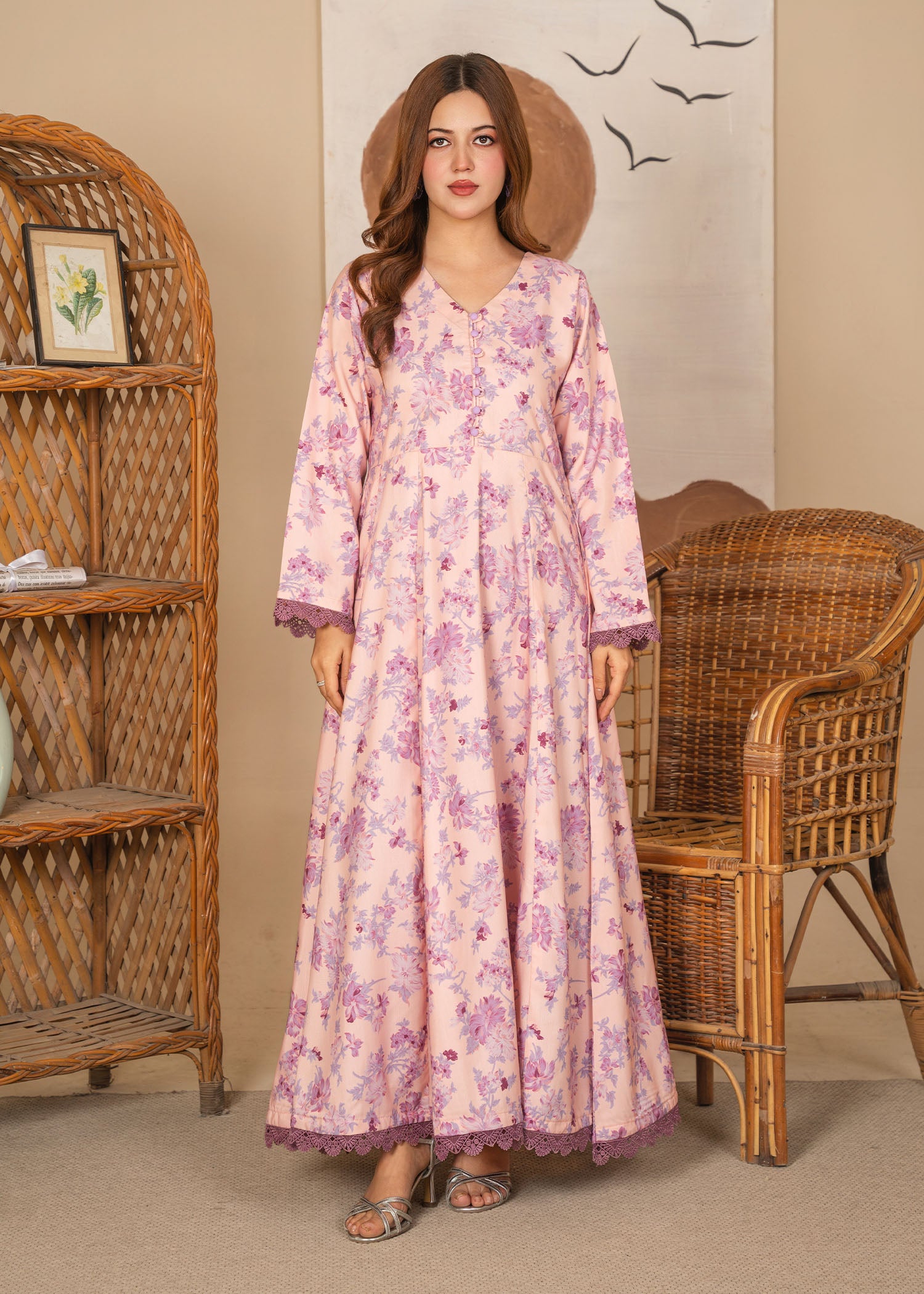 lawn Maxi in Pink