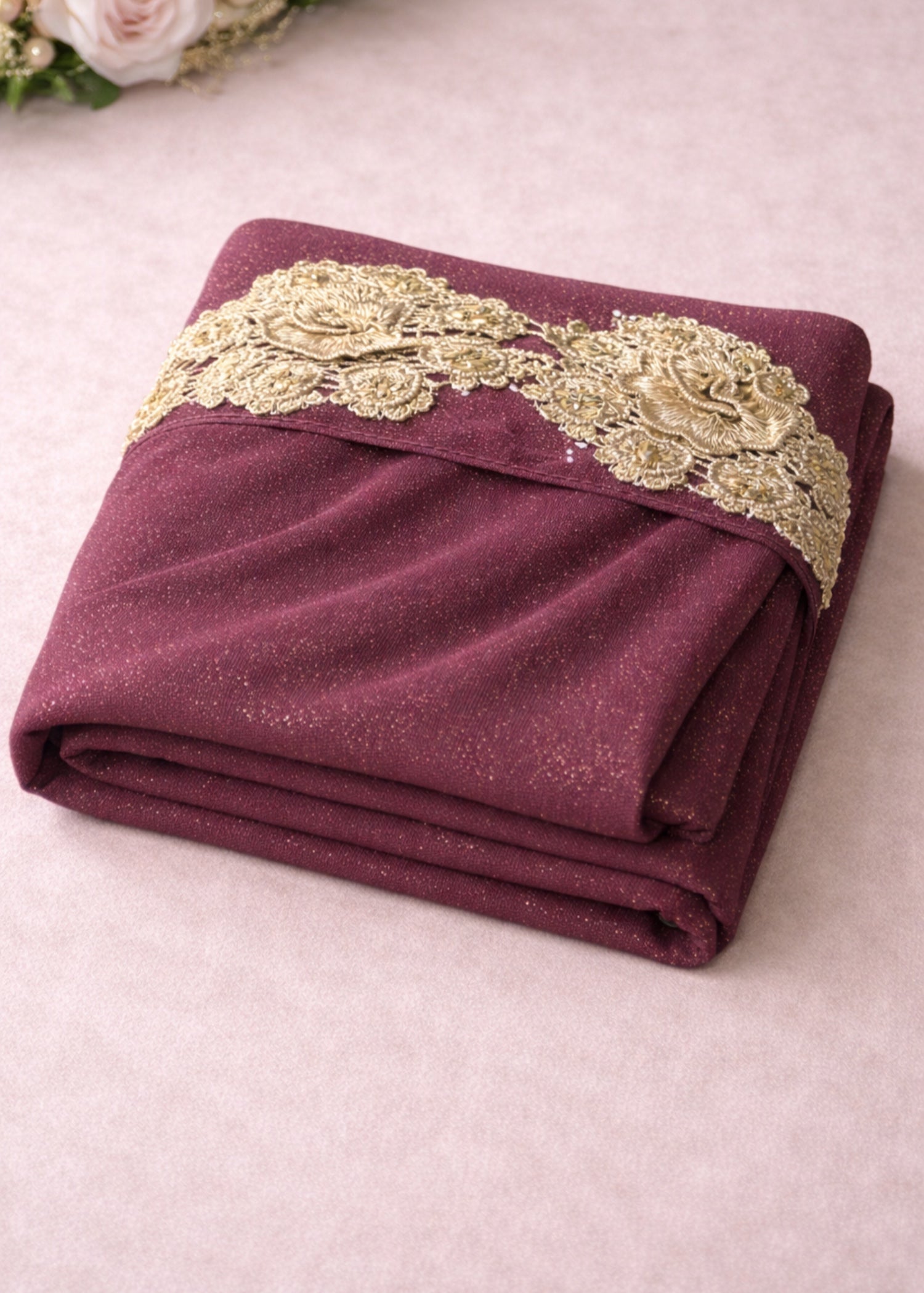 georgette chiffon Hijab in Brown