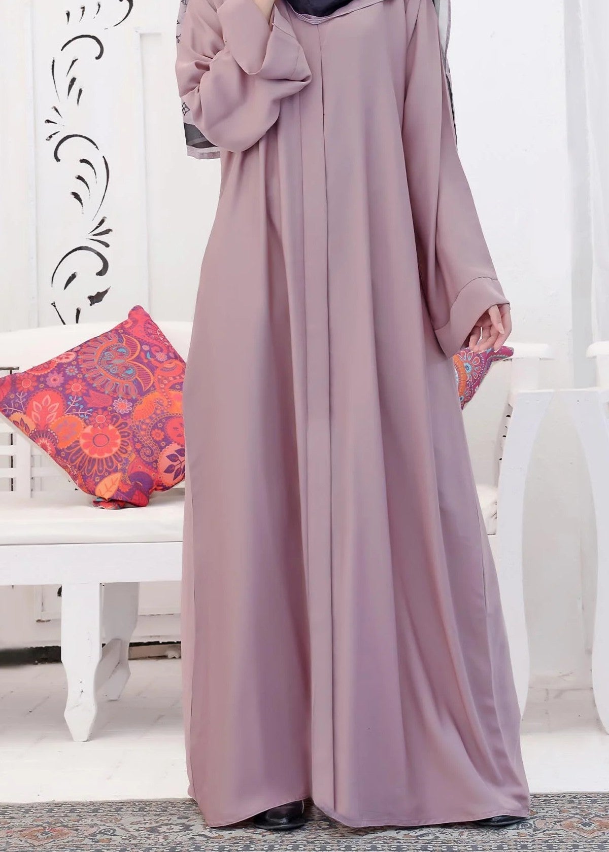nidha Abaya in Lilac