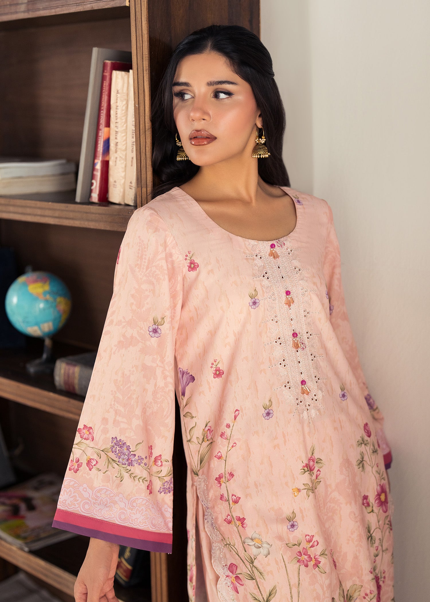 lawn Co Ord Sets in Blush pink