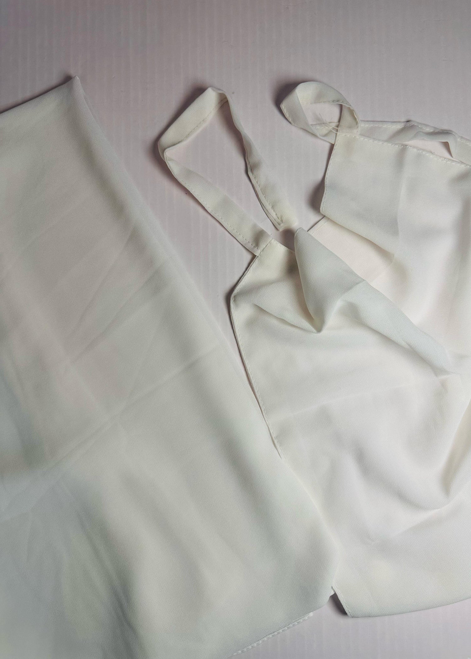 georgette Hijab in Off-white