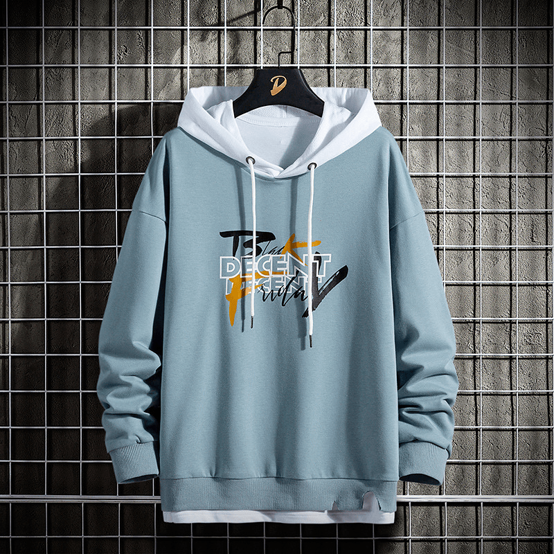 Trendy Brand Men'S Sweater Hooded Jacket Japanese Youth Personality Sweater Casual Clothes