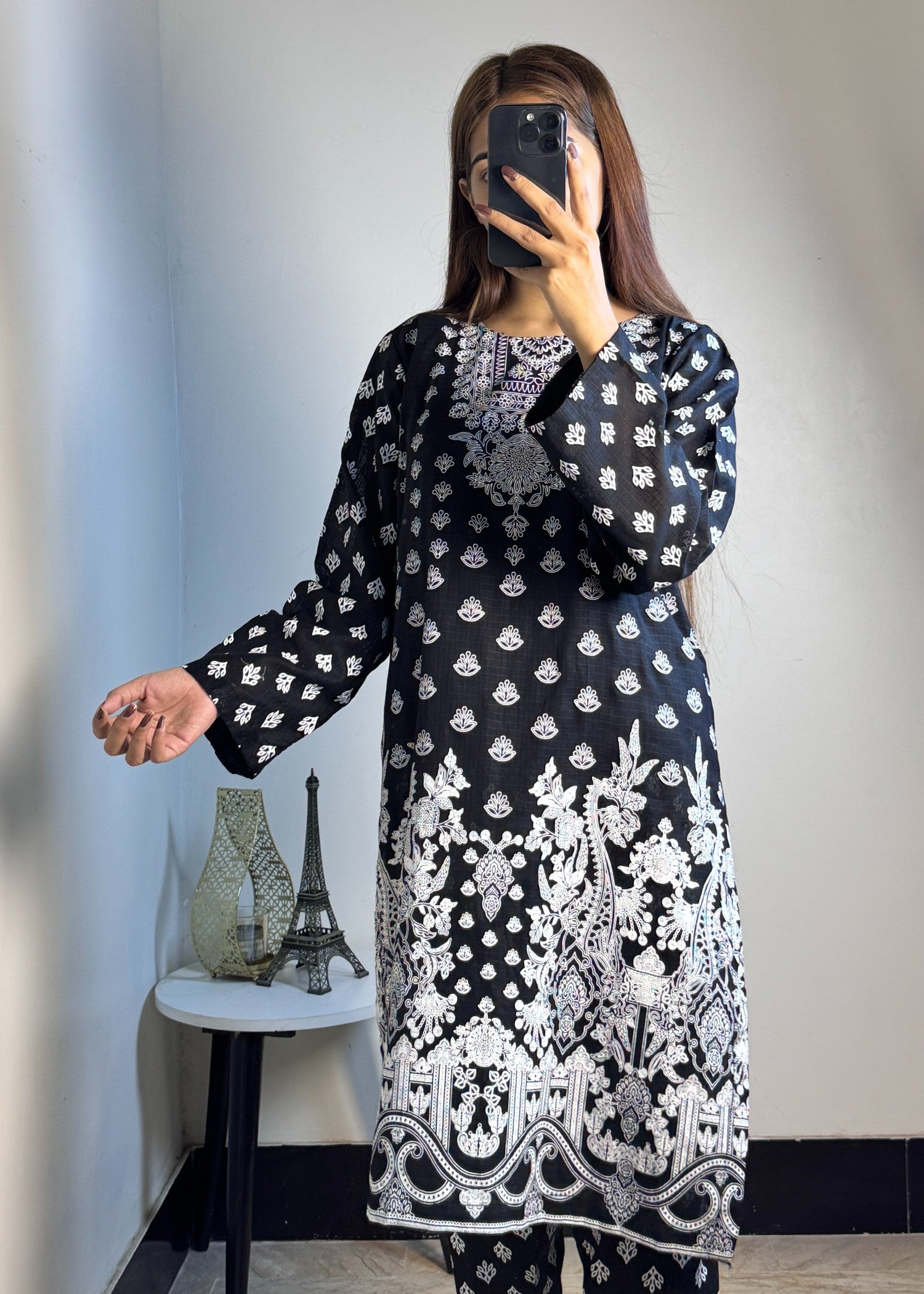 lawn Co Ord Sets in Black, white