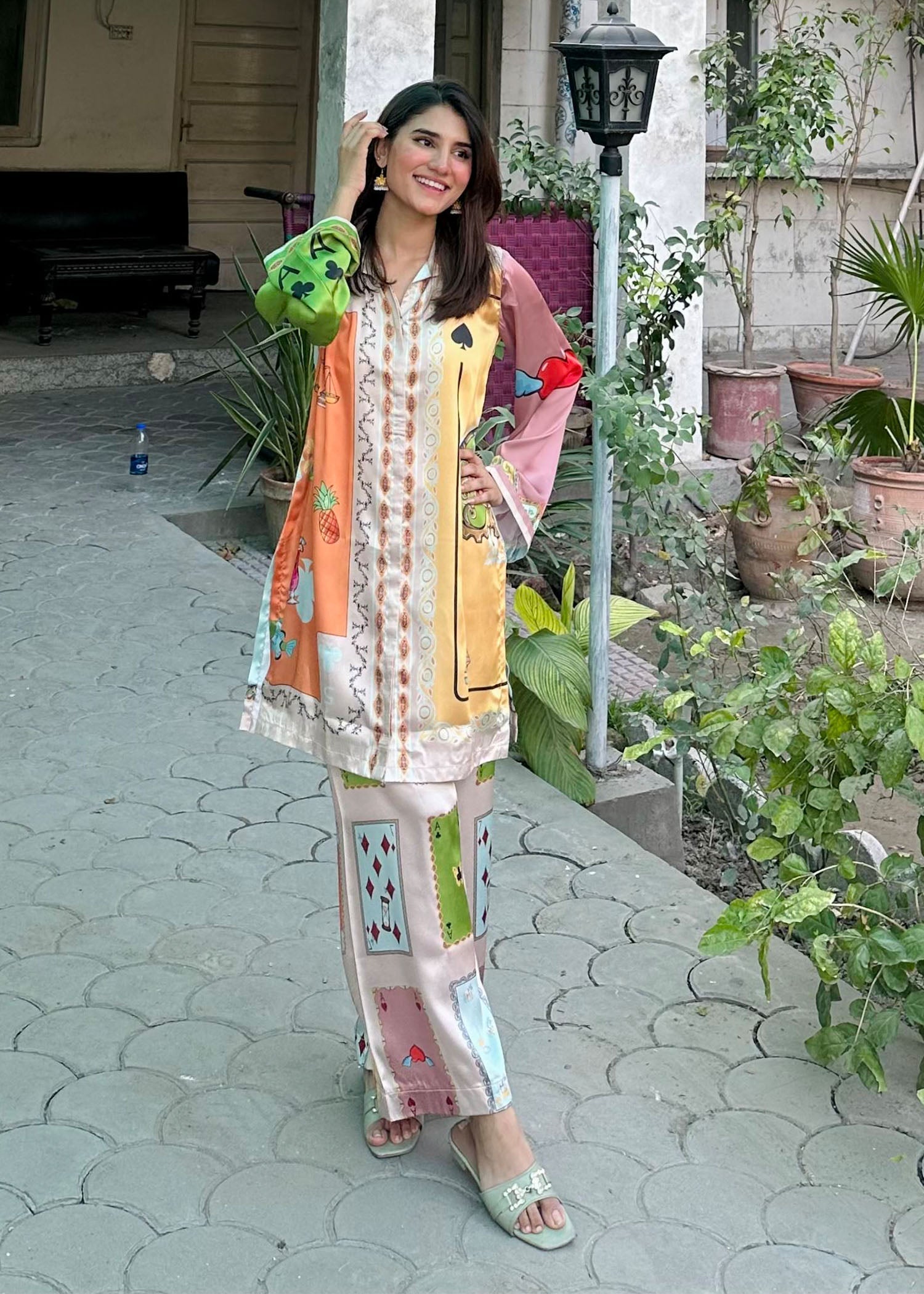satin silk Co ord Sets in Multi