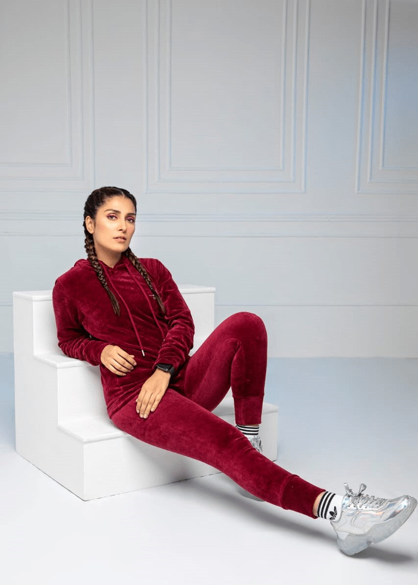 terry Tracksuit in Maroon