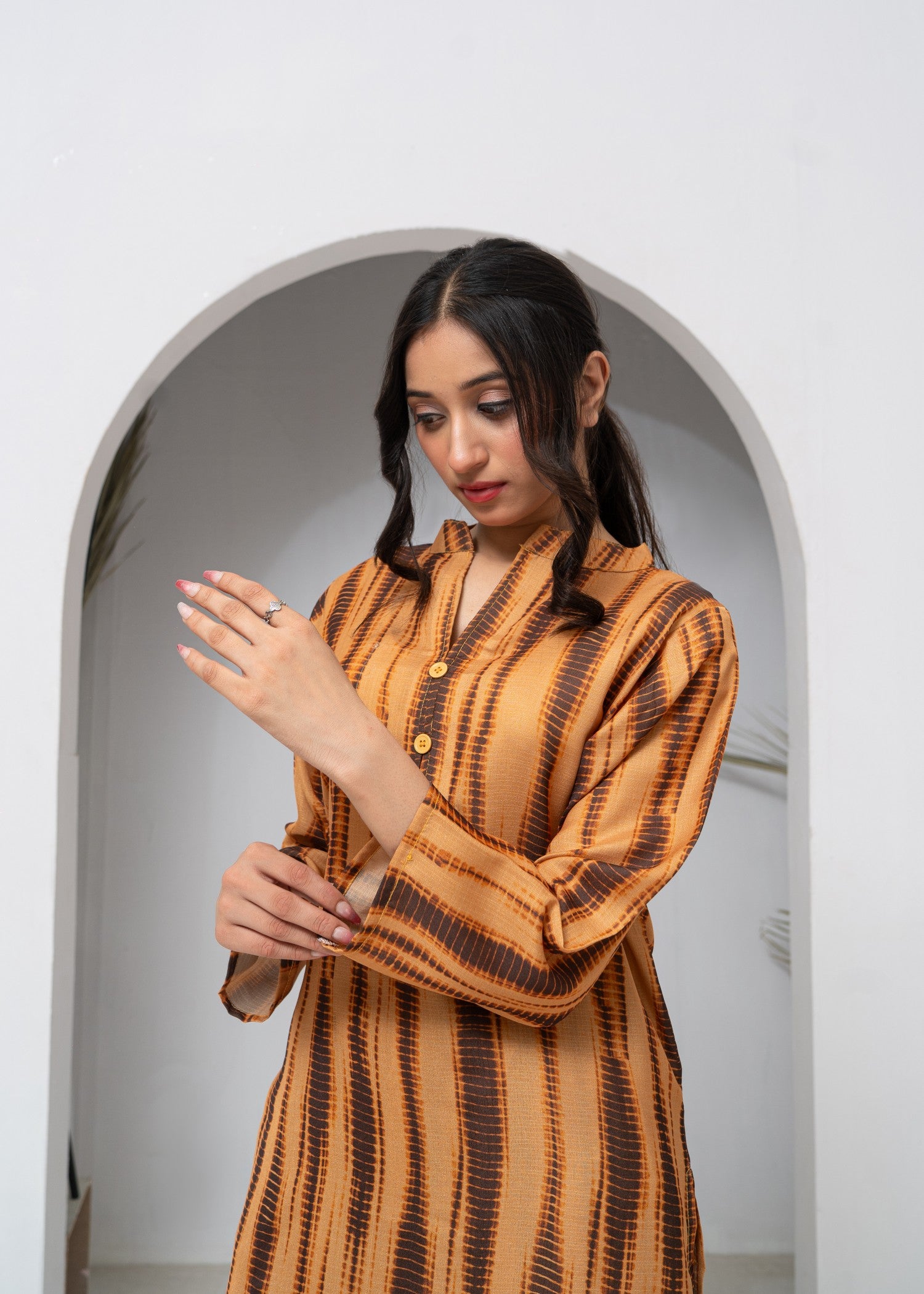 cotton Co Ord Sets in Mari gold, multi
