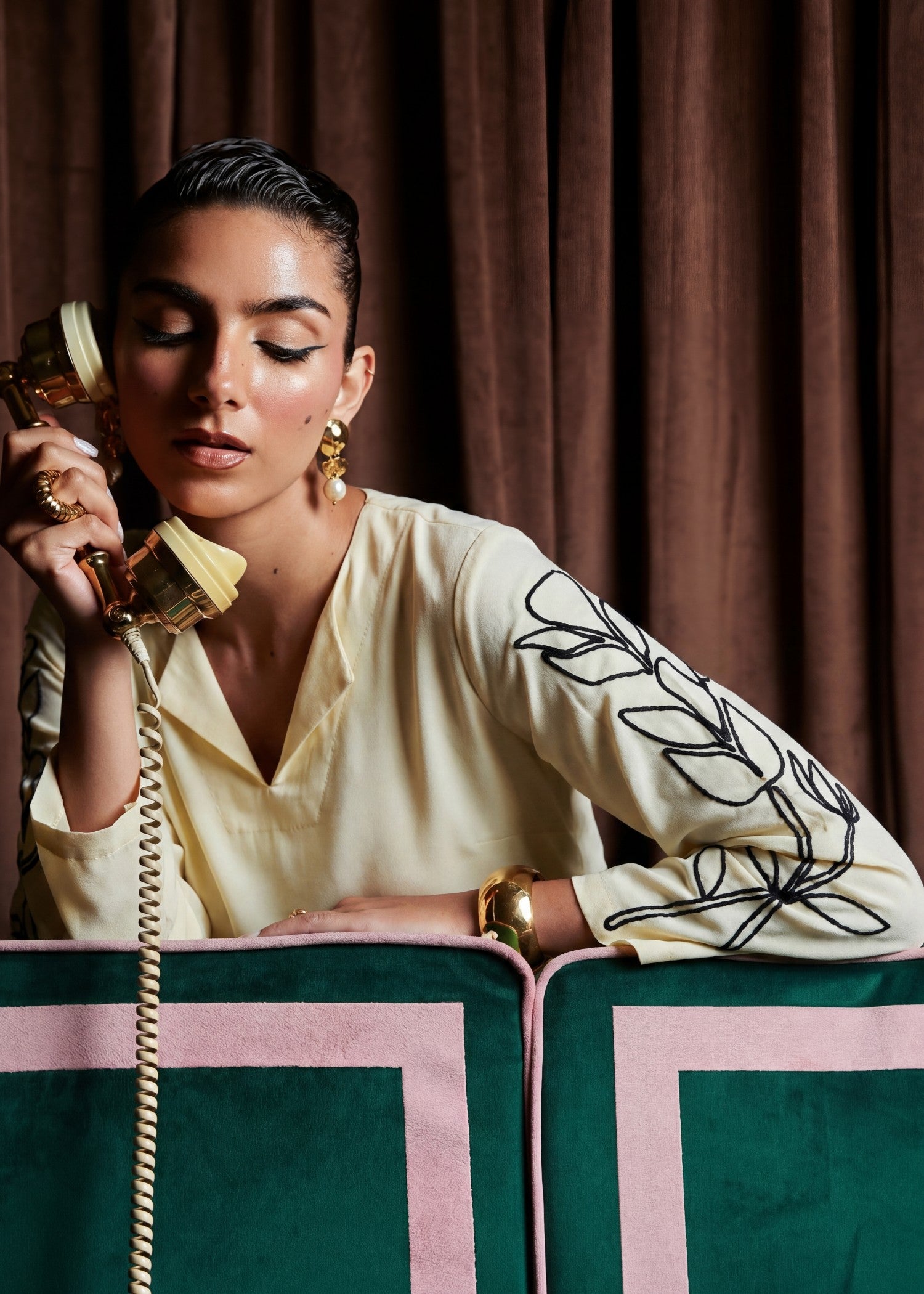 dhanak Co Ord Sets in Beige