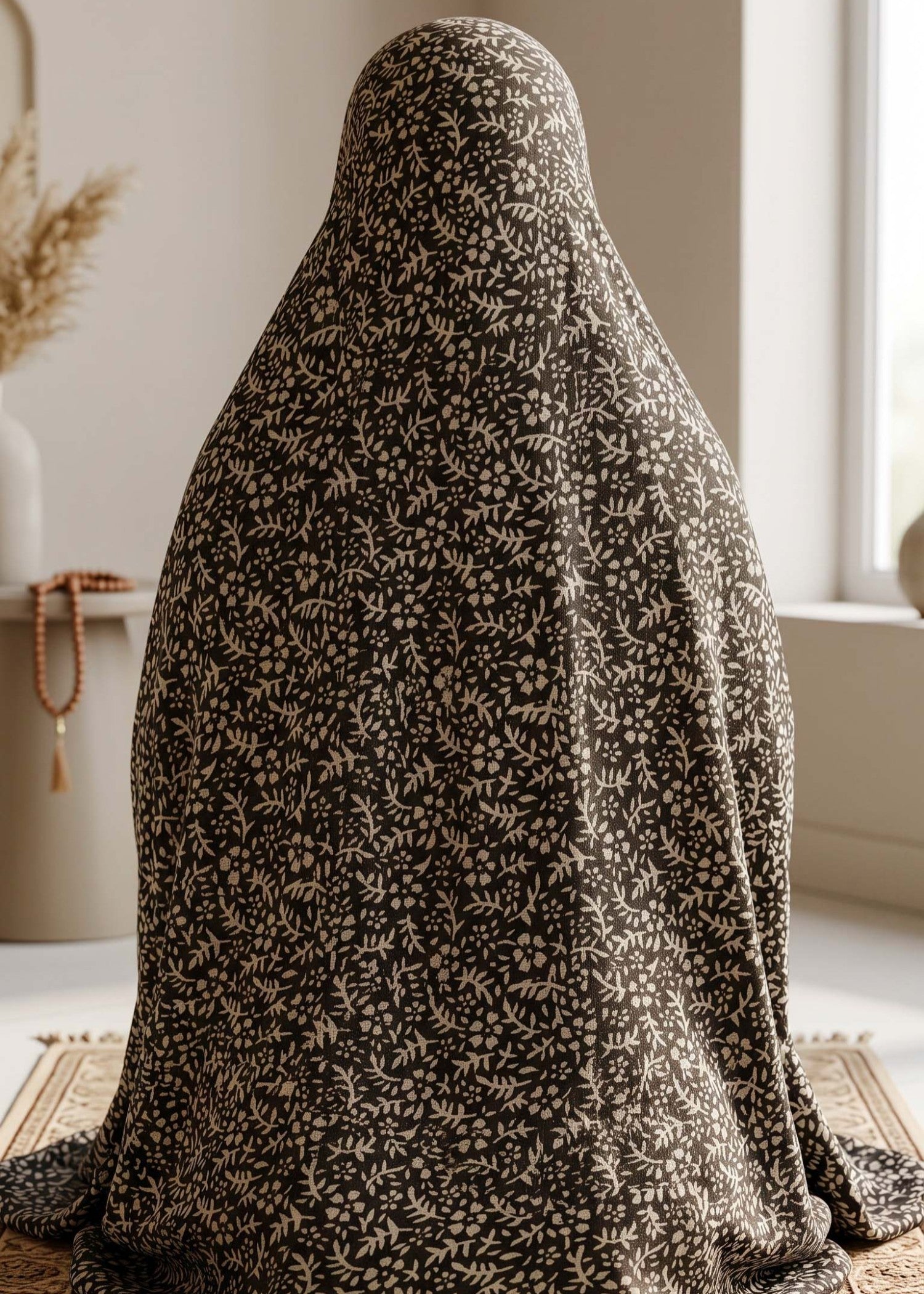 swiss lawn Chaddar in Dark brown